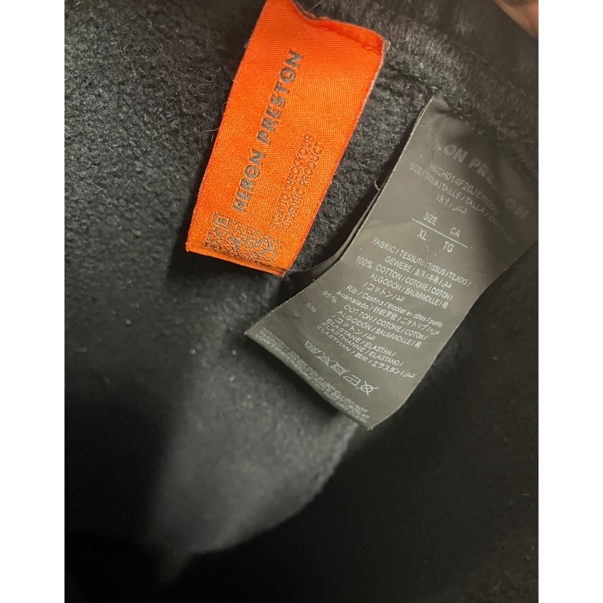 HERON PRESTON/Straight Pants/XL/Cotton/BLK/Joggers/HMCH014F20JER002 view 5
