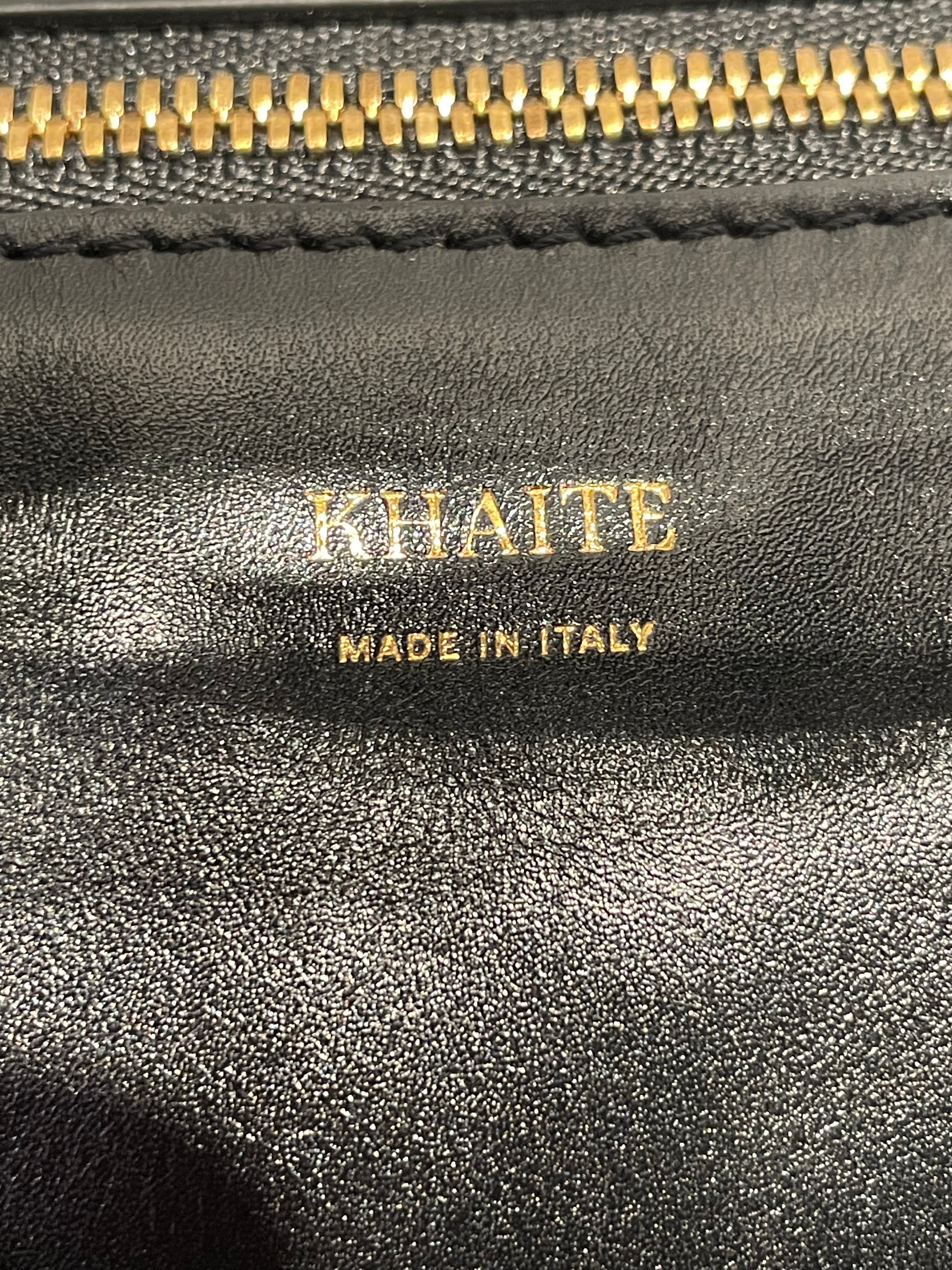 KHAITE/Boston Bag/Leather/BLK/pierre weekend bag view 5