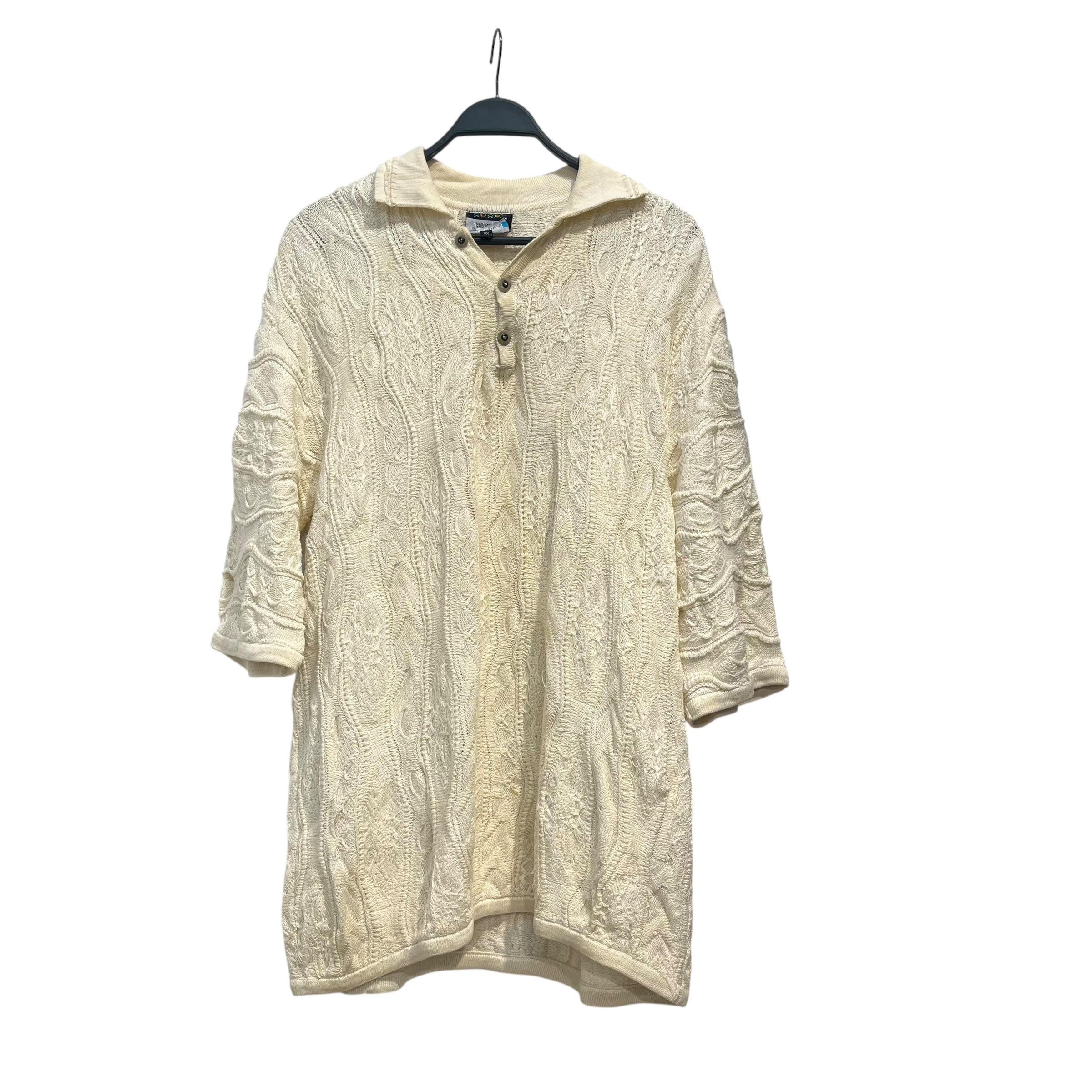 COOGI/Polo Shirt/XXXL/Cotton/WHT/COOGI KNIT POLO SHIRT view 1