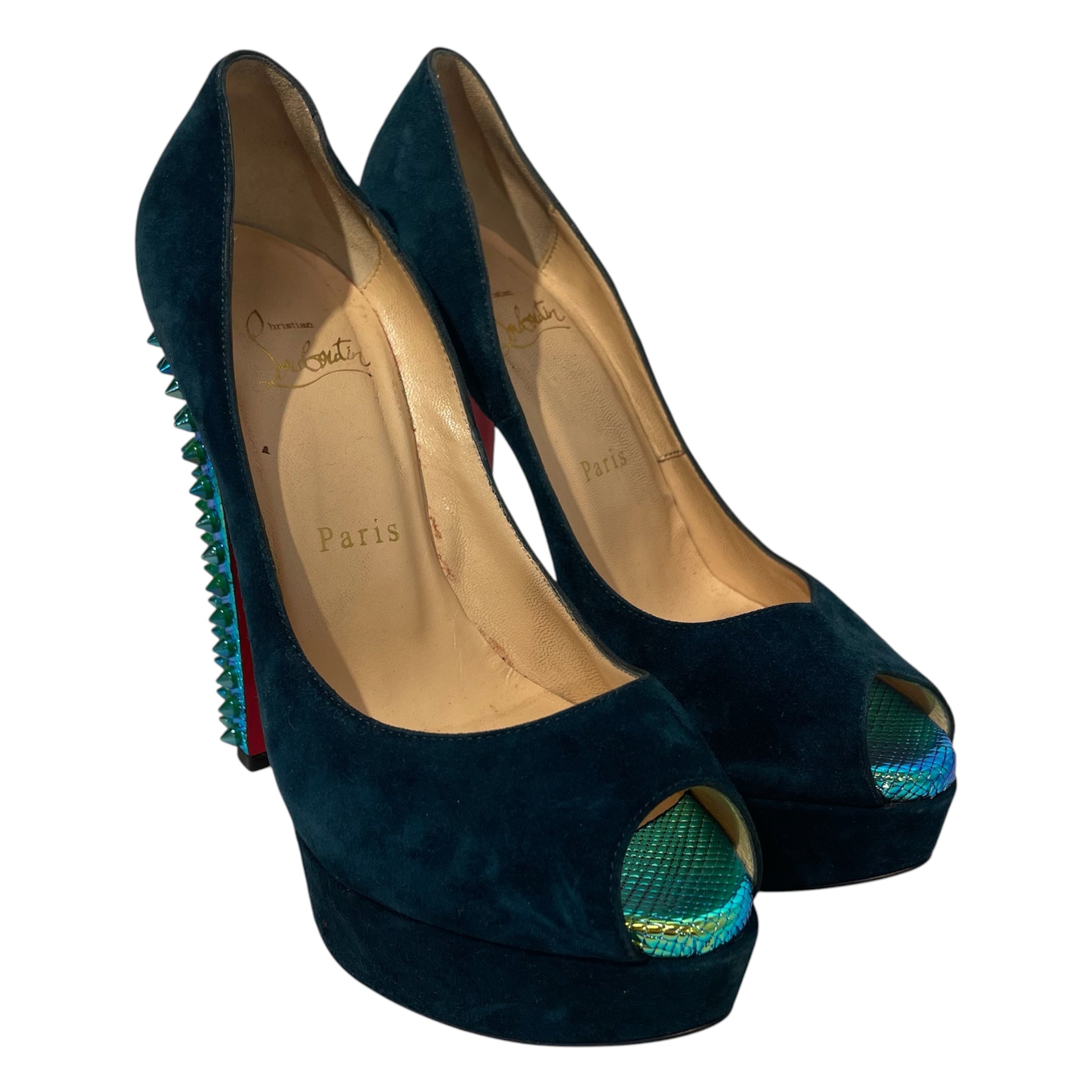 Christian Louboutin/Heels/EU 36/Suede/BLU/ view 1