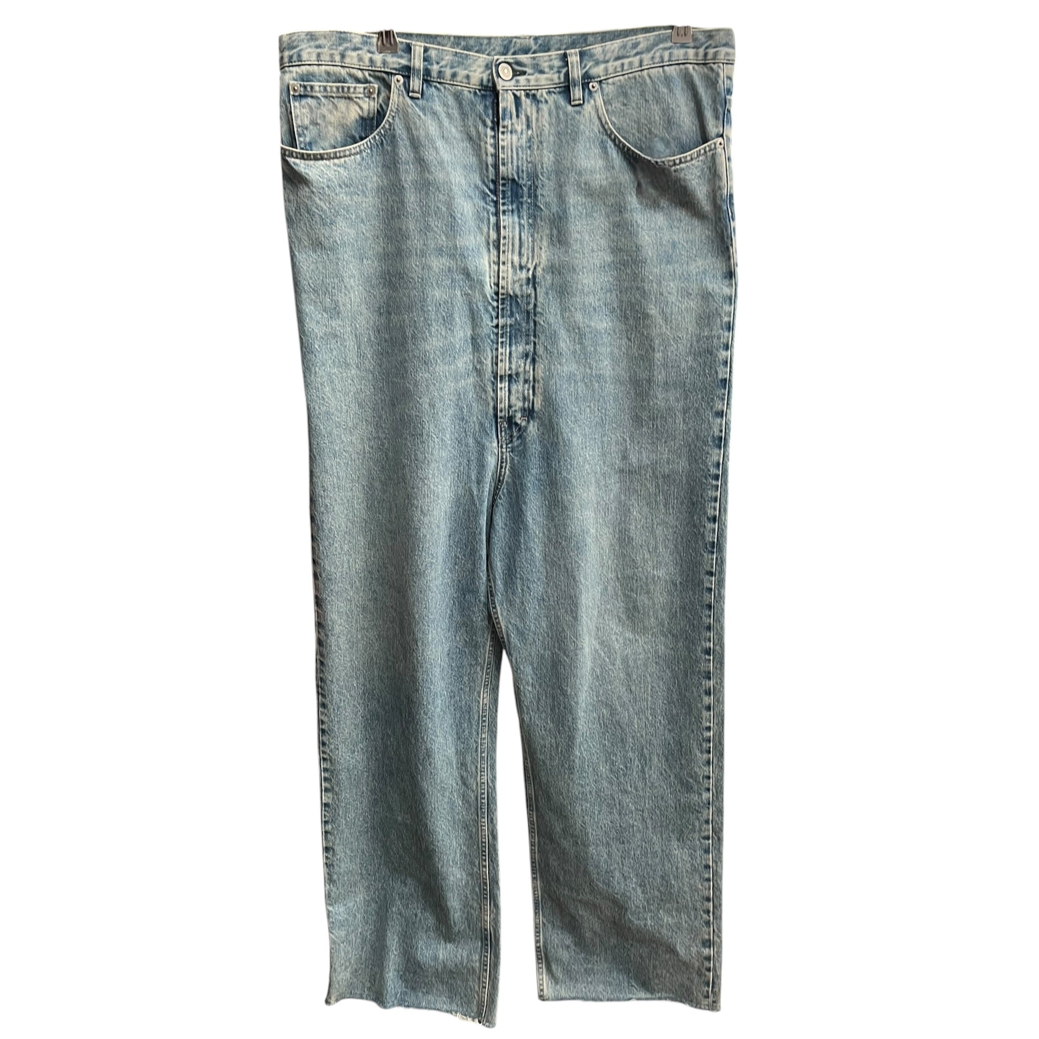 Maison Margiela/Straight Pants/36/Cotton/BLU/2026-S67LA0045 view 1