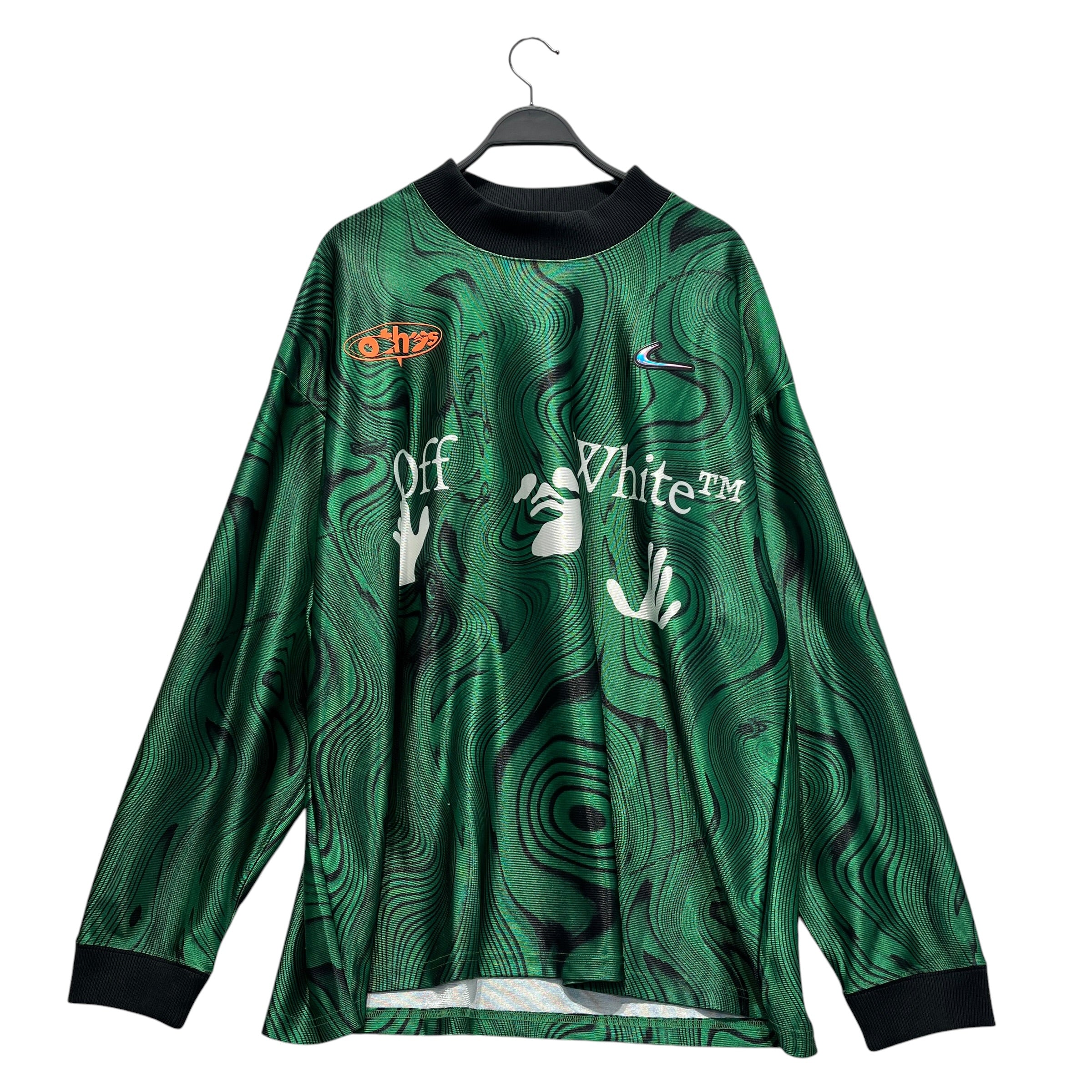 OFF-WHITE/NIKE/LS T-Shirt/XL/Nylon/GRN/All Over Print/PRINTED JERSEY view 1