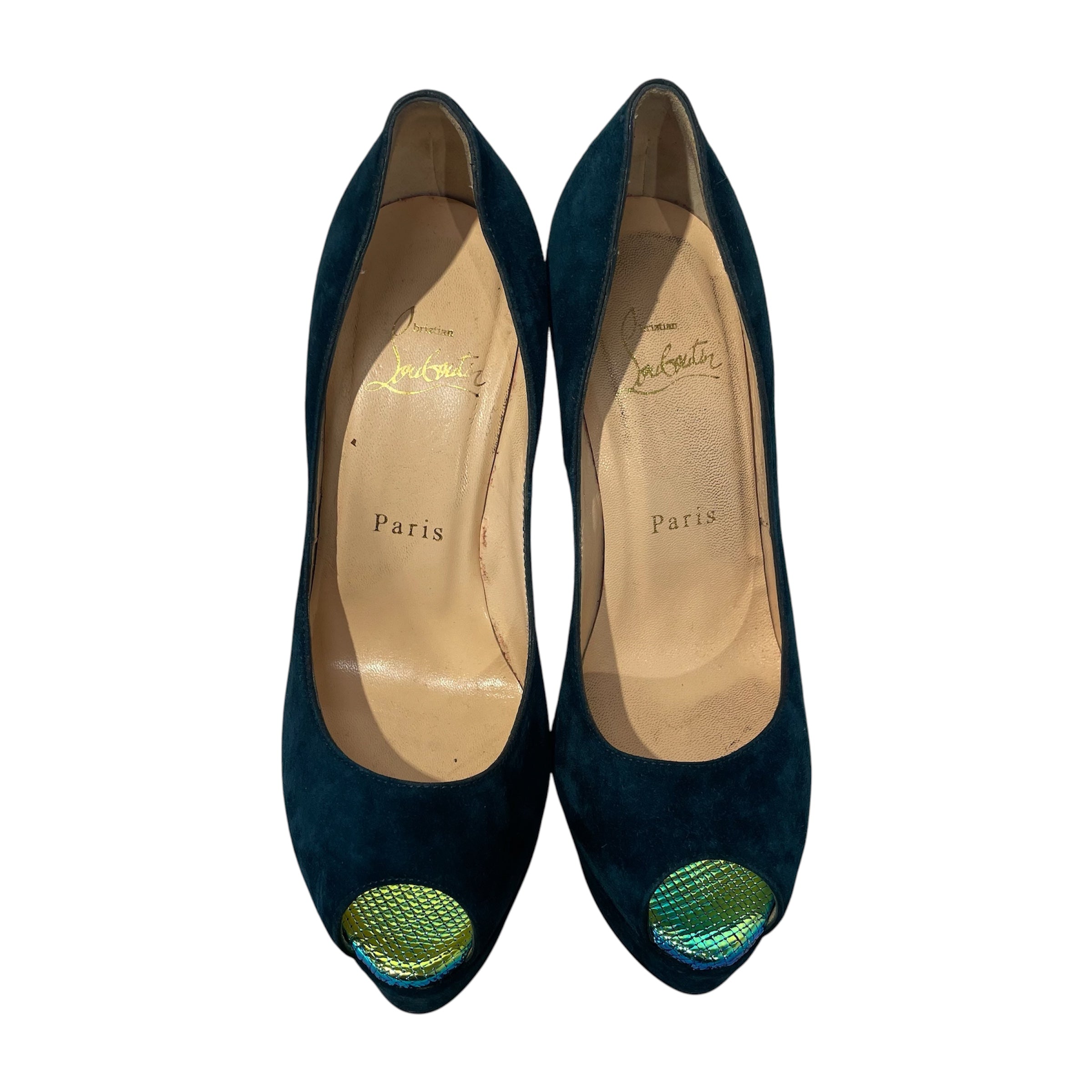 Christian Louboutin/Heels/EU 36/Suede/BLU/ view 3