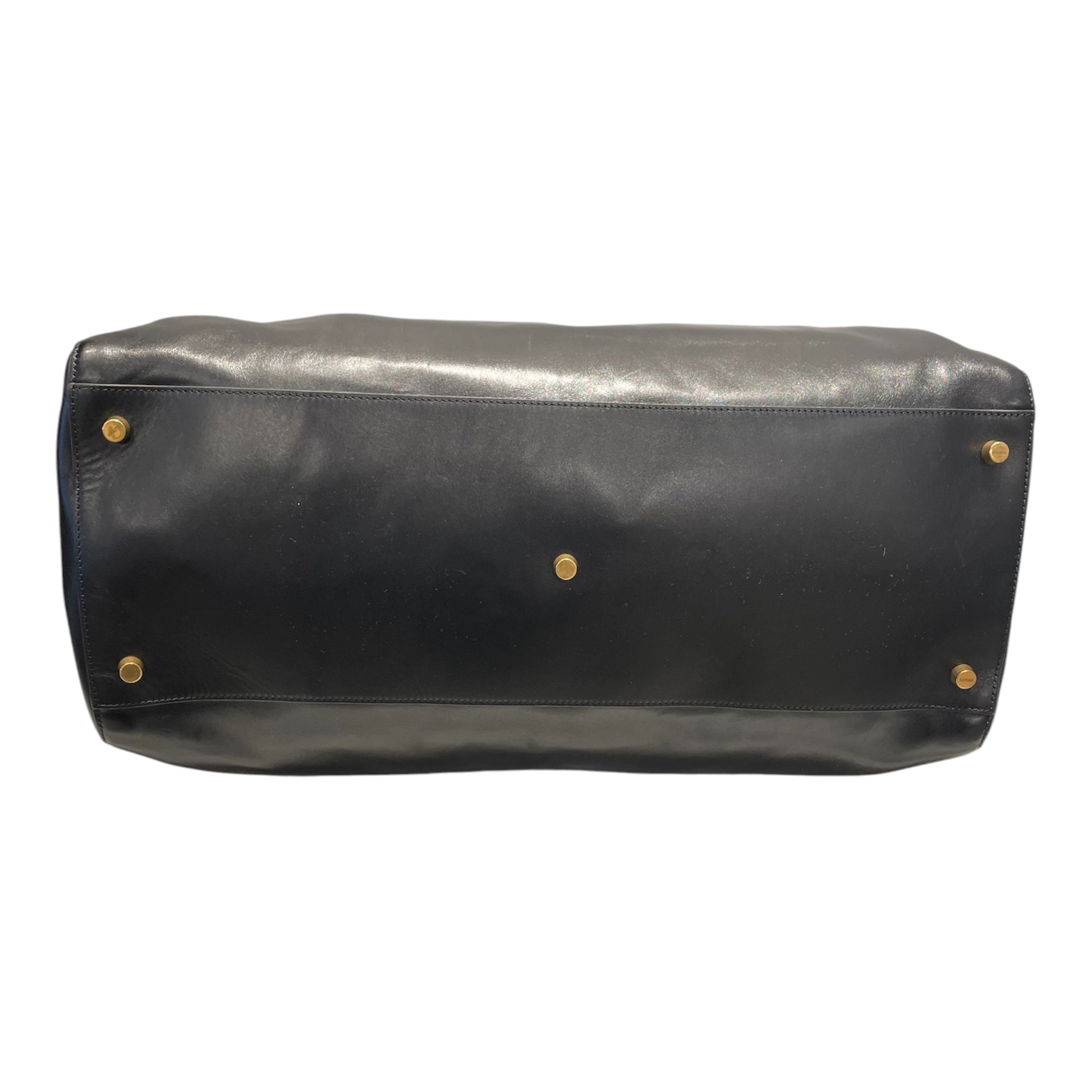 KHAITE/Boston Bag/Leather/BLK/pierre weekend bag view 3