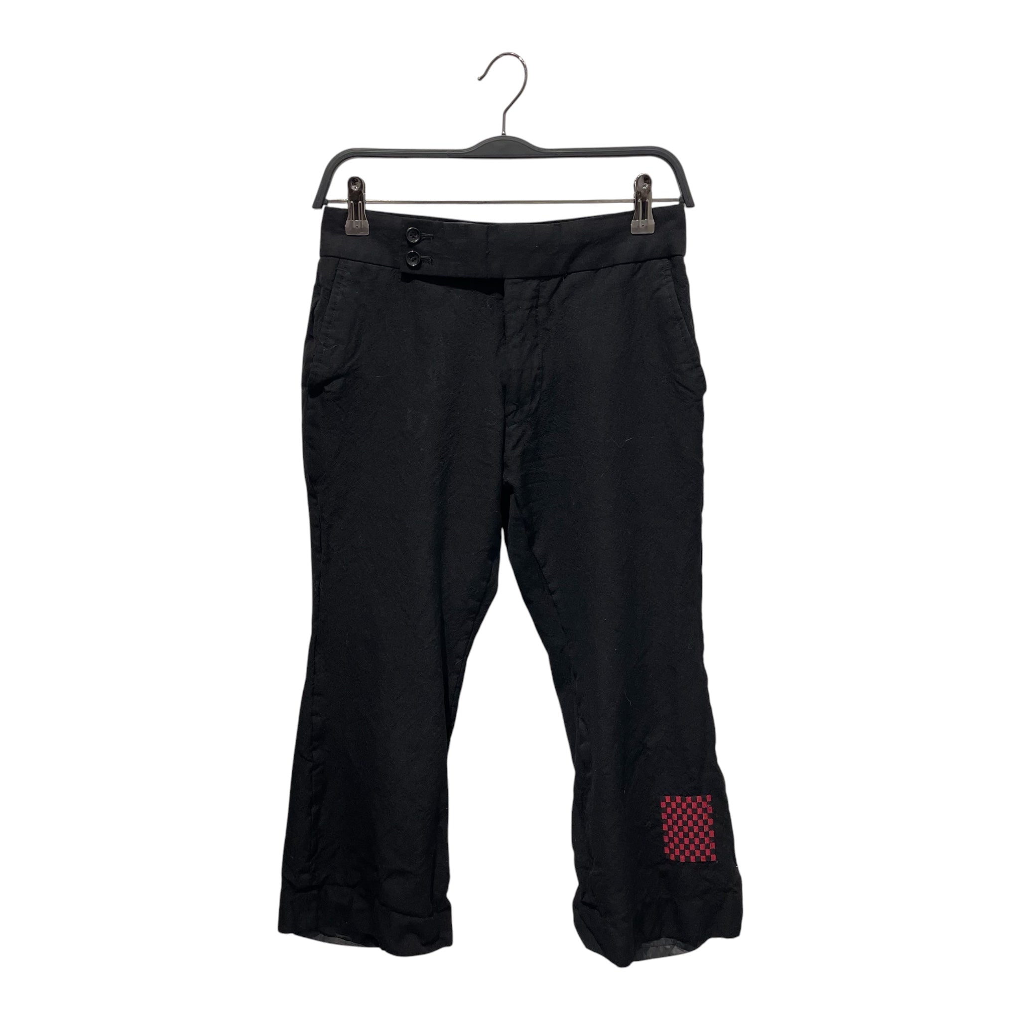 COMME des GARCONS/Straight Pants/S/Wool/BLK/CHECKERBOARD AD2000 view 1