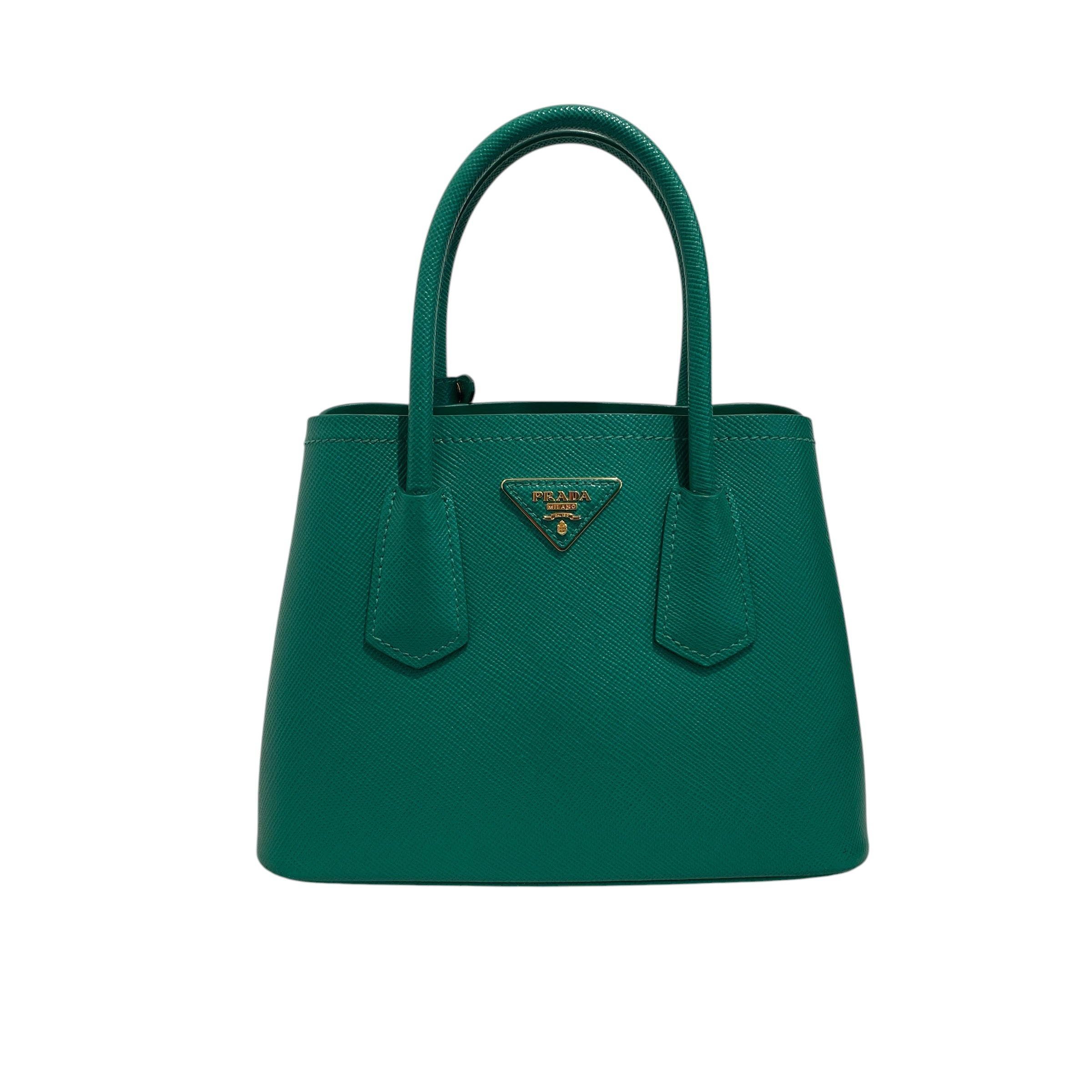 PRADA/Hand Bag/Leather/GRN/SAFFIANO view 1