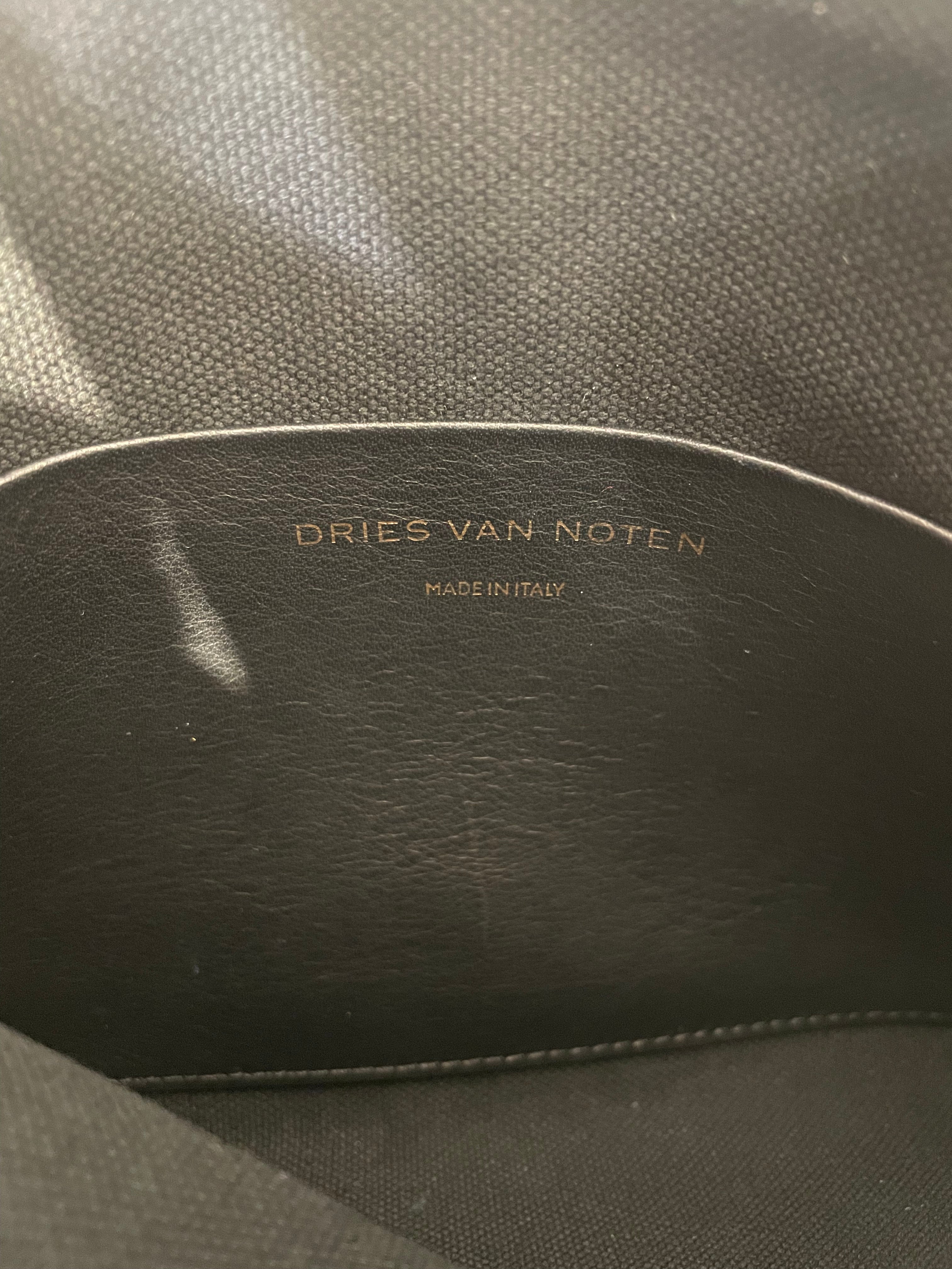 DRIES VAN NOTEN/Bag/All Over Print/Leather/BLU/multicolor pouch view 6