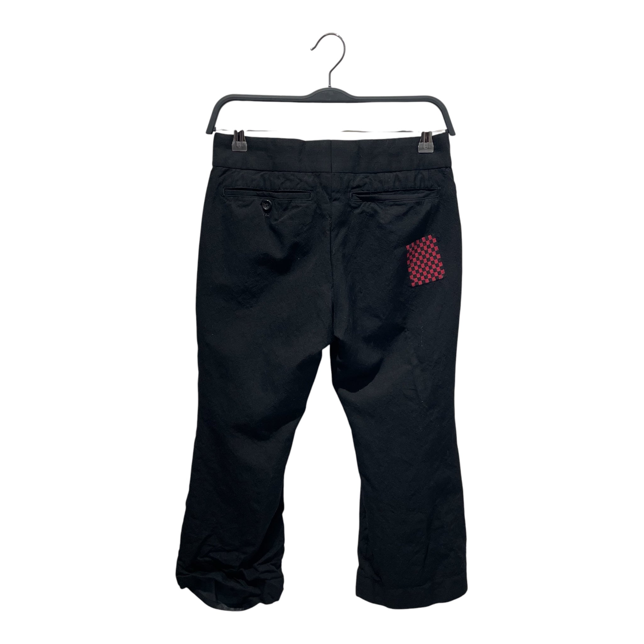 COMME des GARCONS/Straight Pants/S/Wool/BLK/CHECKERBOARD AD2000 view 2