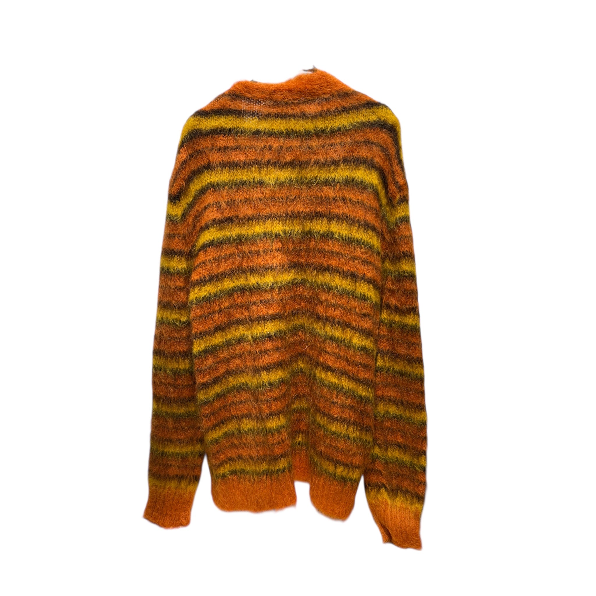 MARNI/Cardigan/Stripe/Wool/BRW/fuzzy mohair view 2