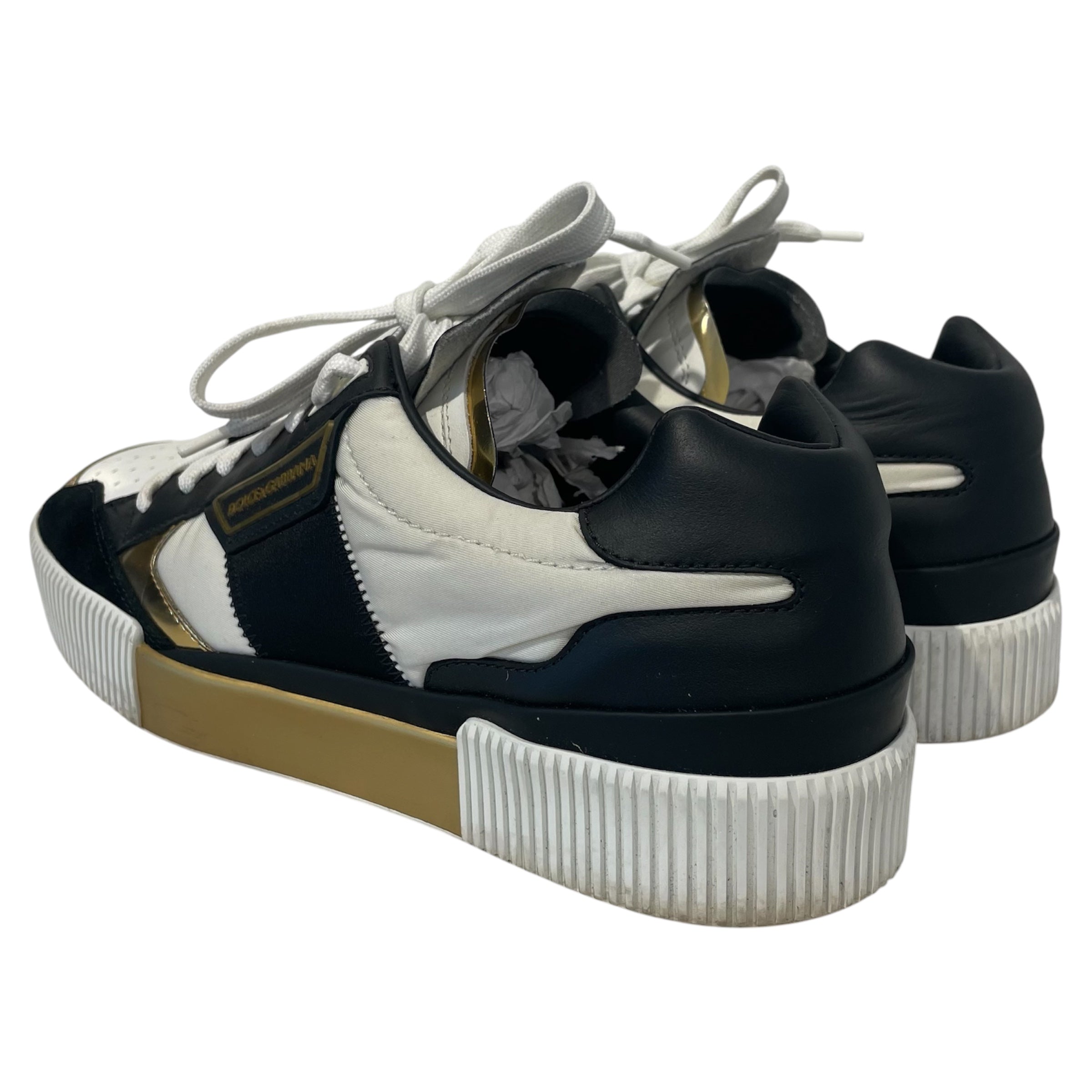 DOLCE&GABBANA/Low-Sneakers/US 7/Leather/BLK/cs 1694 view 2