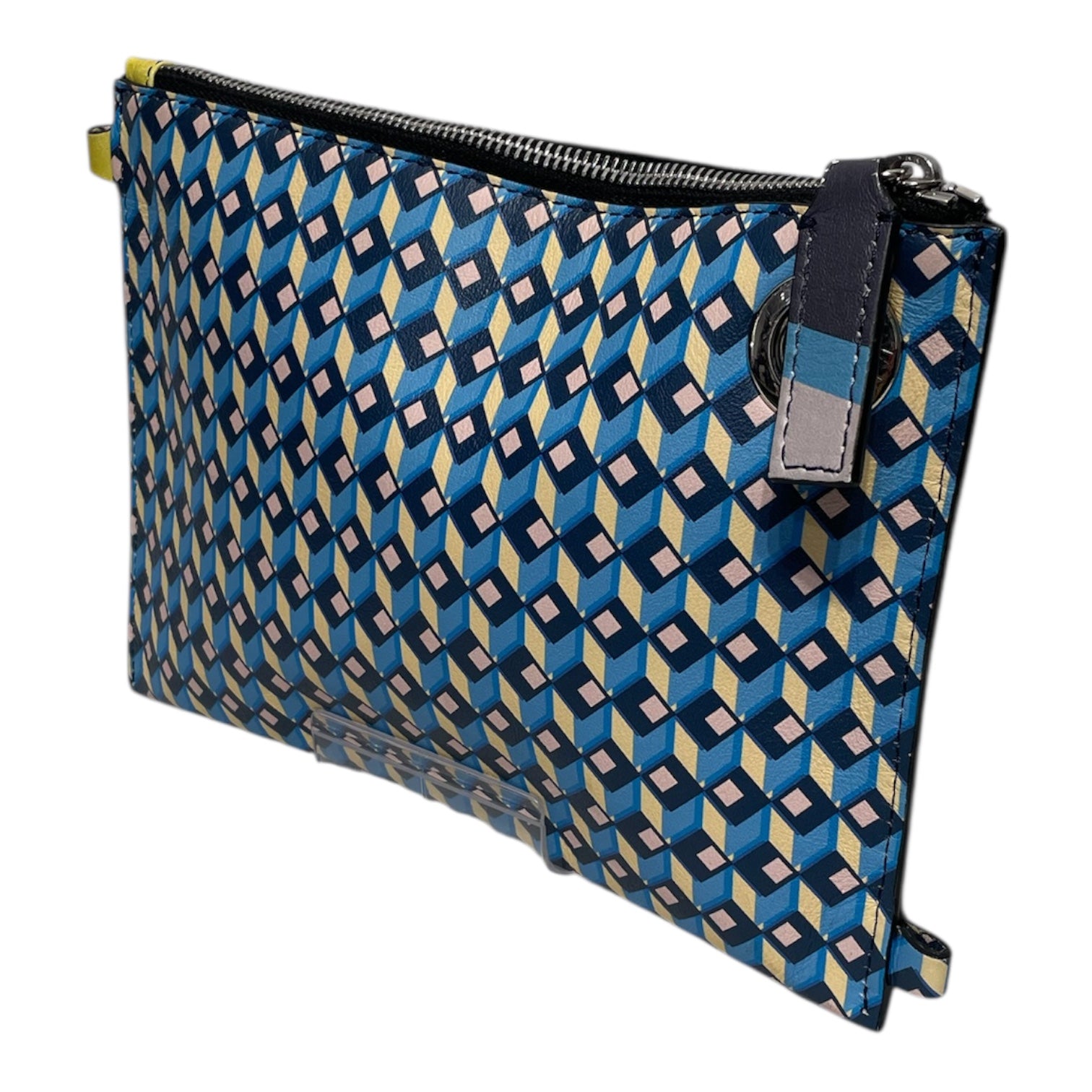 DRIES VAN NOTEN/Bag/All Over Print/Leather/BLU/multicolor pouch view 1
