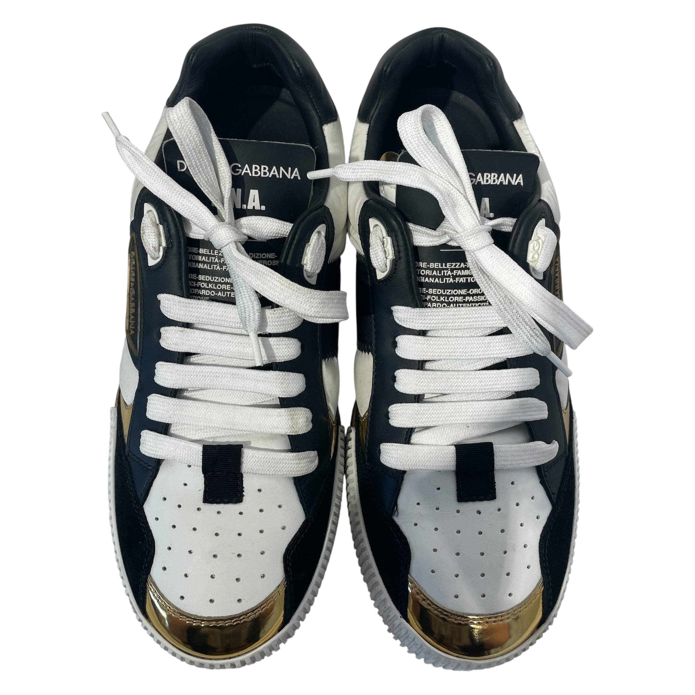 DOLCE&GABBANA/Low-Sneakers/US 7/Leather/BLK/cs 1694 view 3