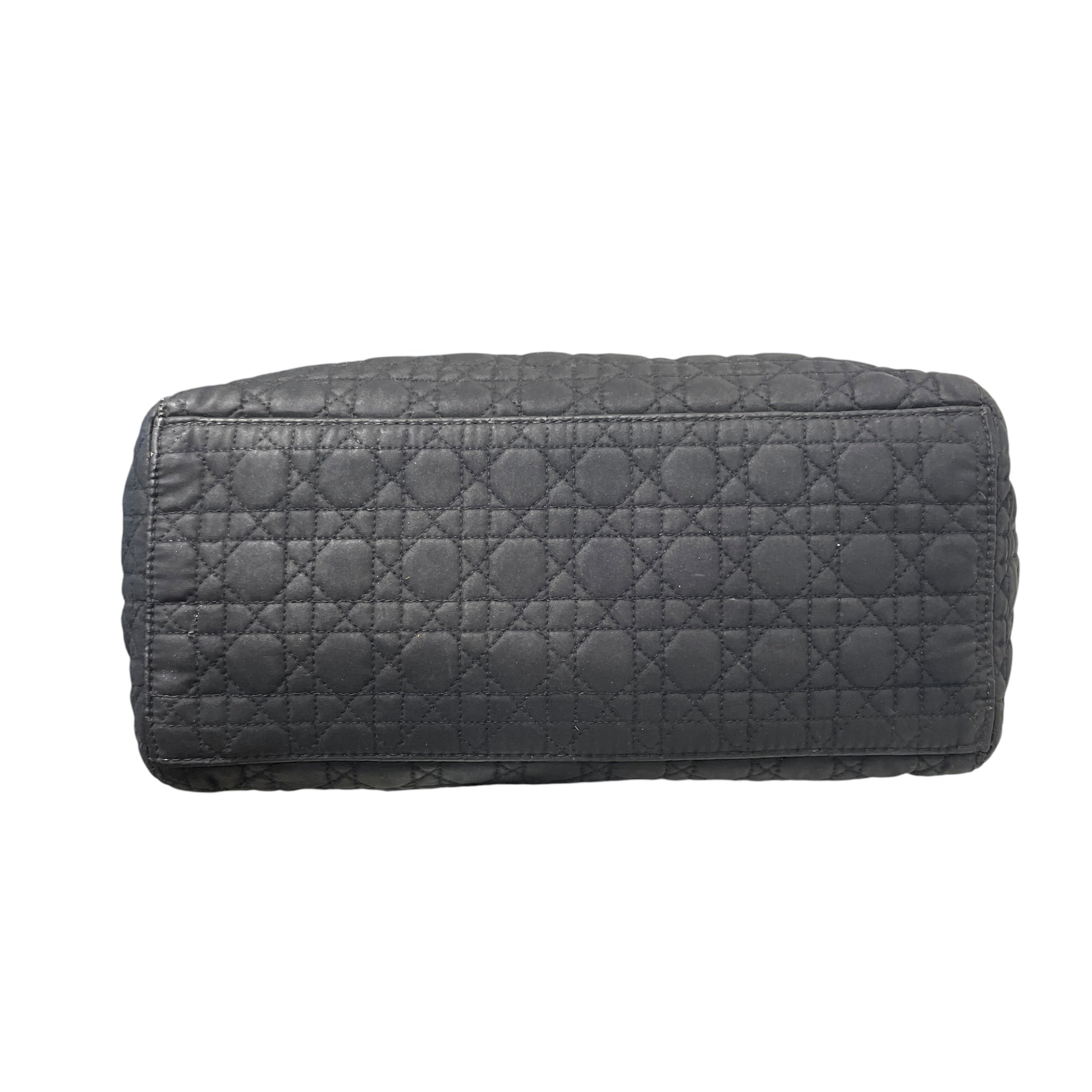 Christian Dior/Hand Bag/Monogram/Leather/BLK/Cannage Lady Dior Bag view 7
