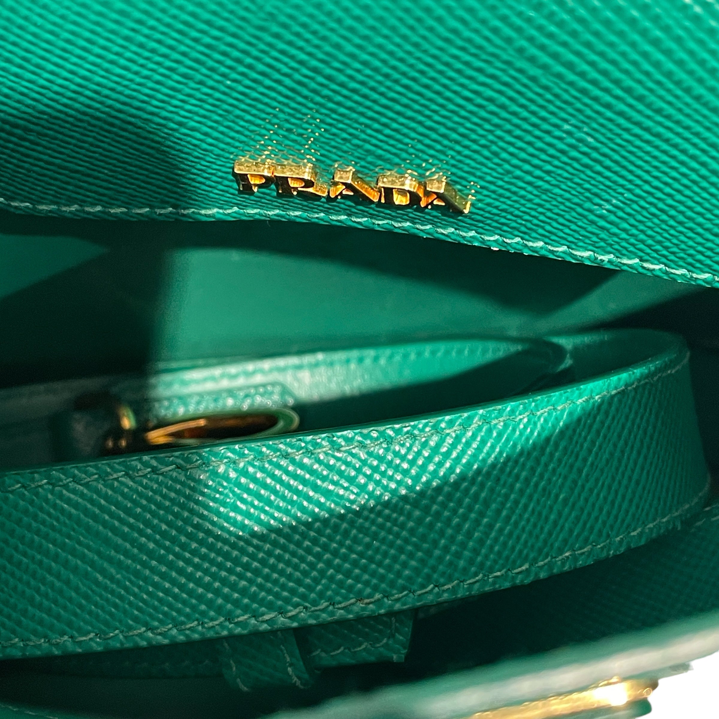 PRADA/Hand Bag/Leather/GRN/SAFFIANO view 7