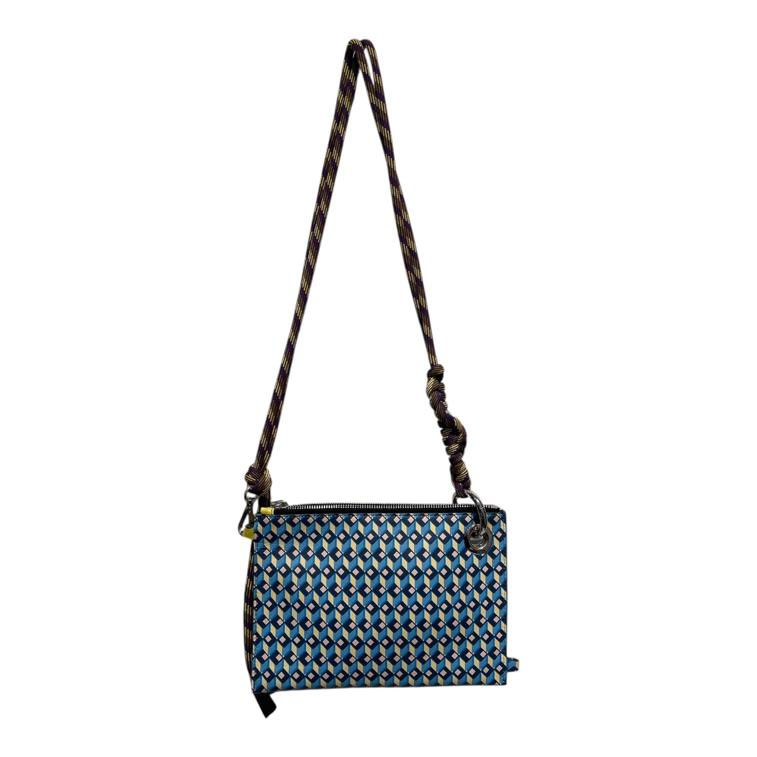 DRIES VAN NOTEN/Bag/All Over Print/Leather/BLU/multicolor pouch view 4