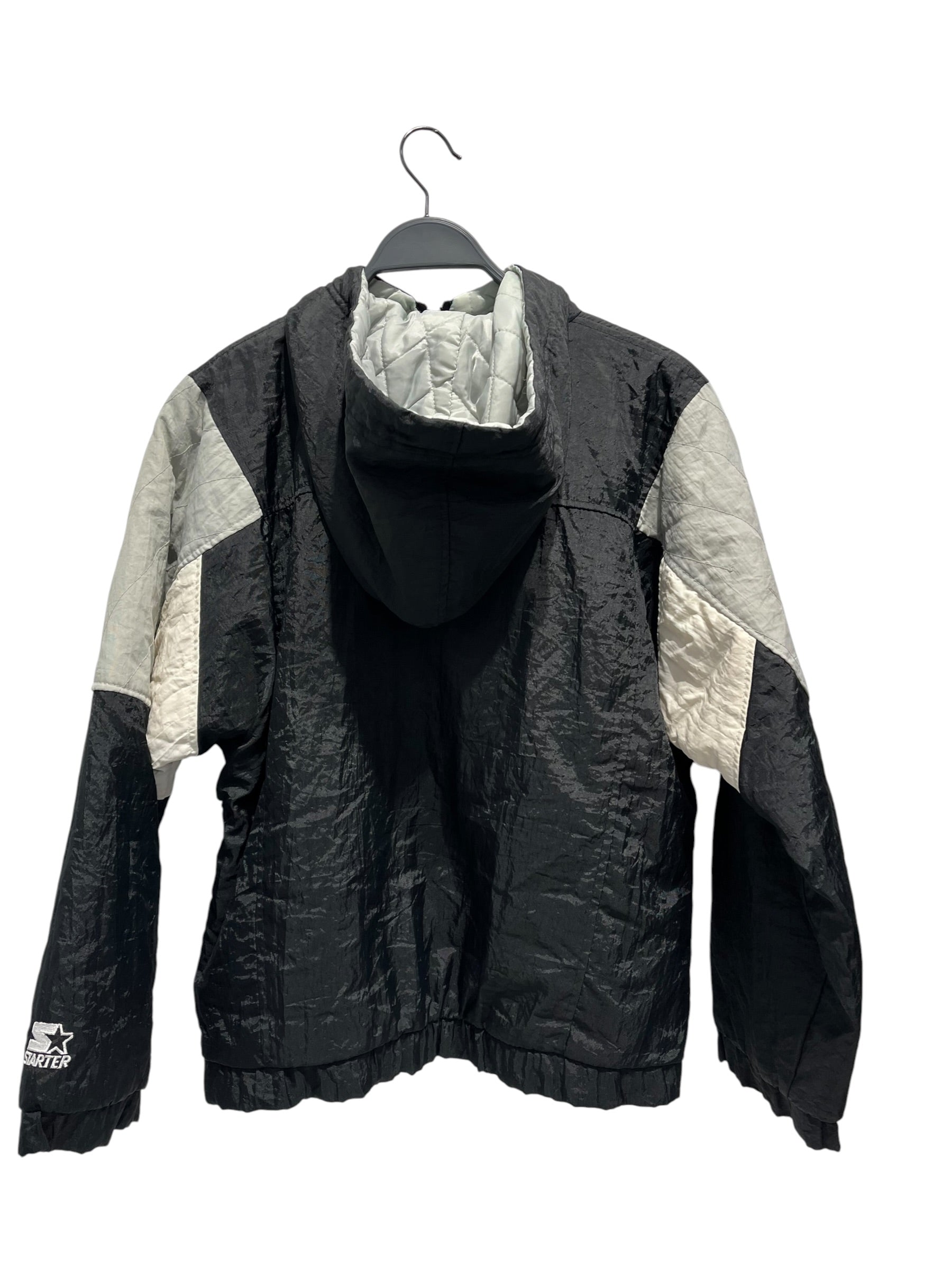 STARTER/Hoodie/XL/Nylon/GRY/w blk halfzip puffer,, spurs view 2