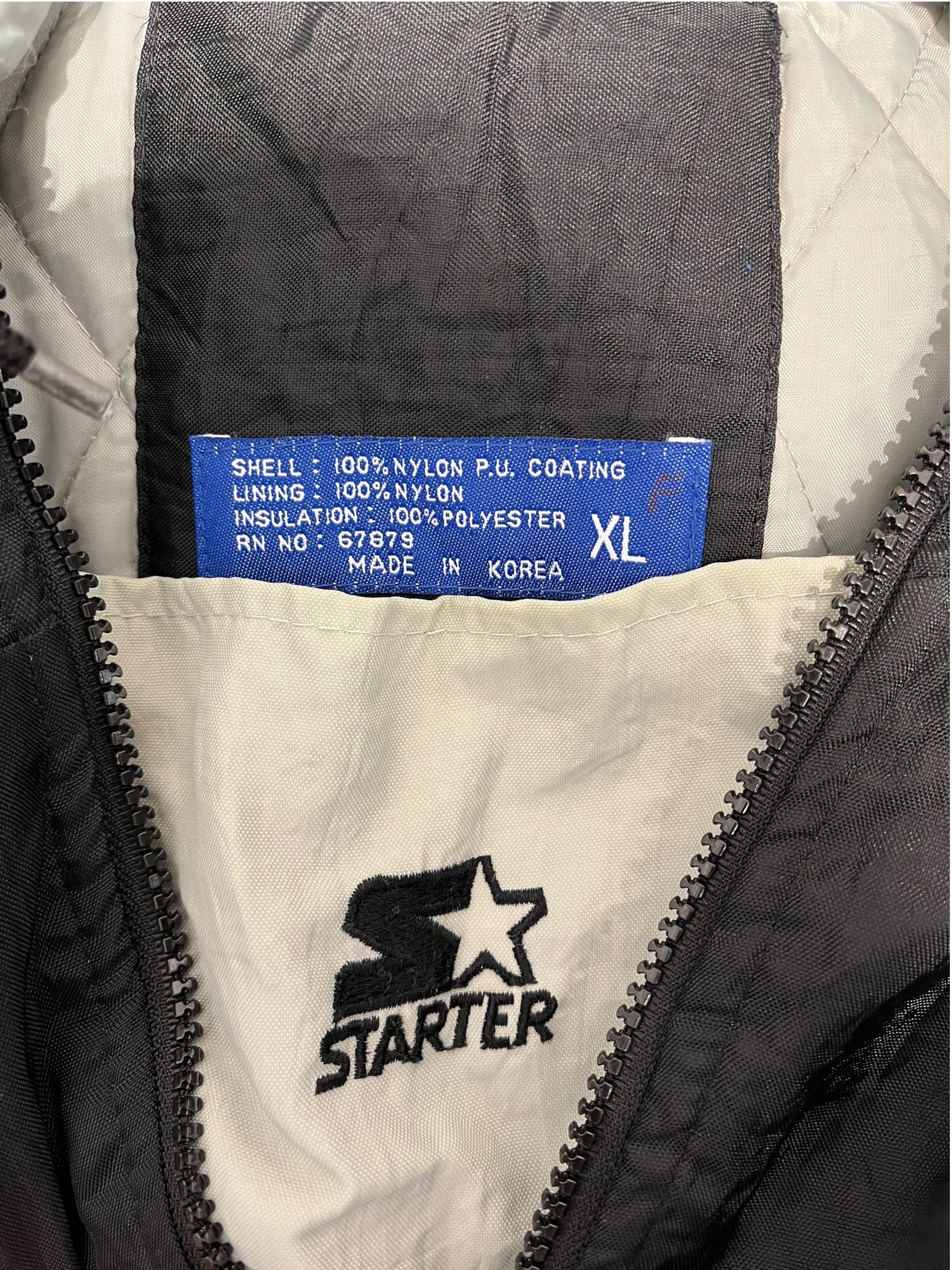 STARTER/Hoodie/XL/Nylon/GRY/w blk halfzip puffer,, spurs view 3