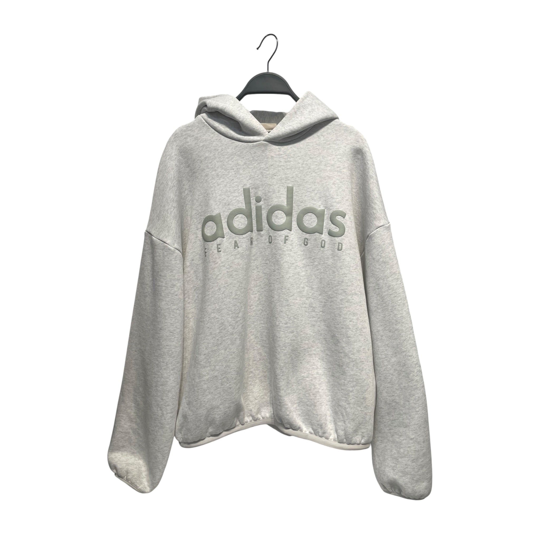 adidas/FEAR OF GOD/Hoodie/S/Cotton/GRY/HEATHER GREY SWEATER view 1