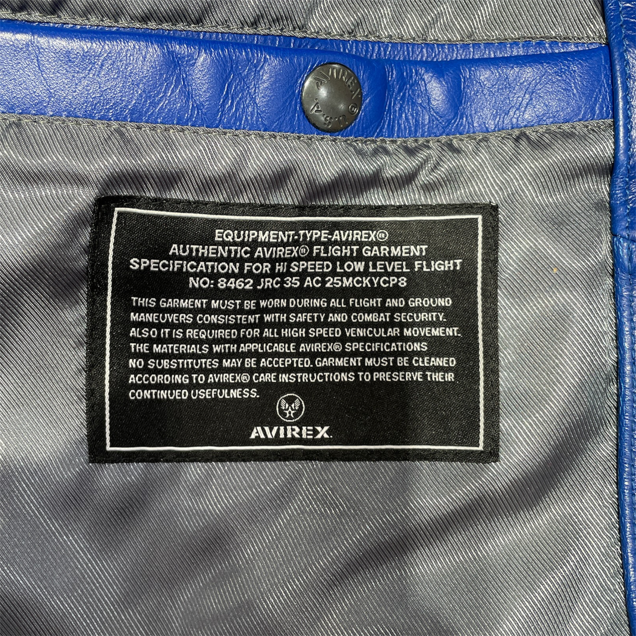 AVIREX/Leather Jkt/S/Leather/BLU/ALL AMERICANS 1975 NY view 4
