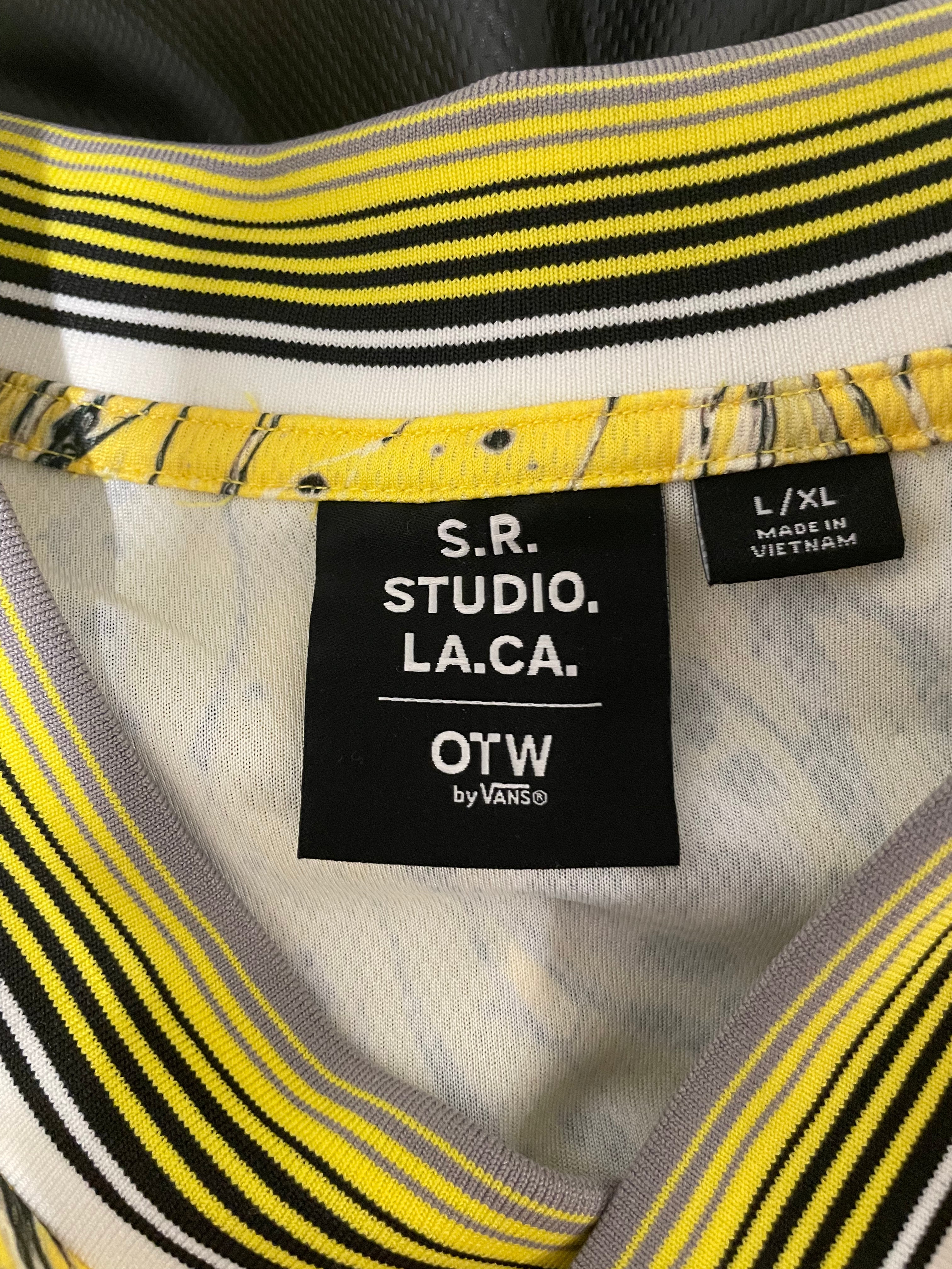 S.R. STUDIO. LA. CA/VANS/LS T-Shirt/L/Cotton/YEL/All Over Print/HOCKEY JERSEY view 3