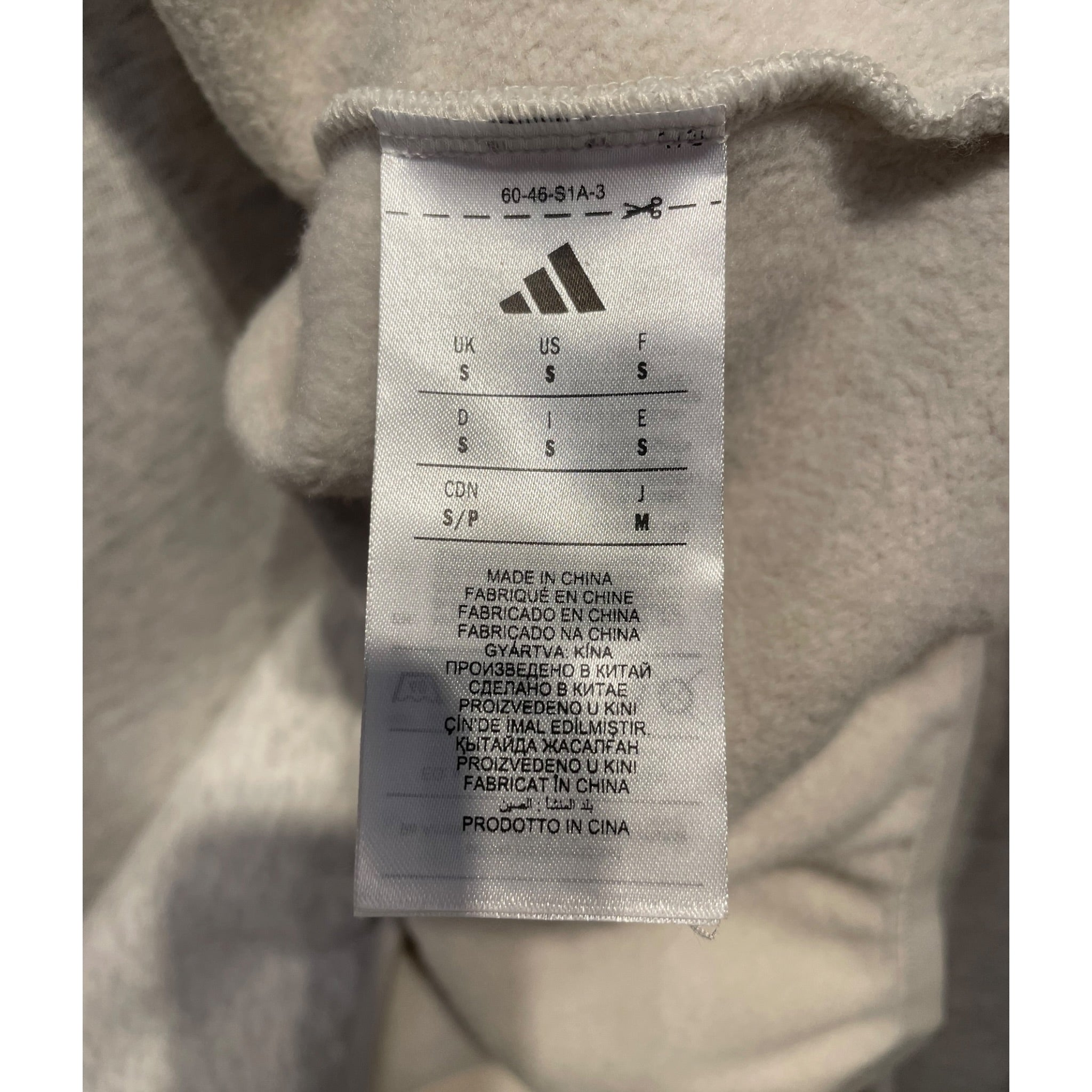 adidas/FEAR OF GOD/Hoodie/S/Cotton/GRY/HEATHER GREY SWEATER view 4