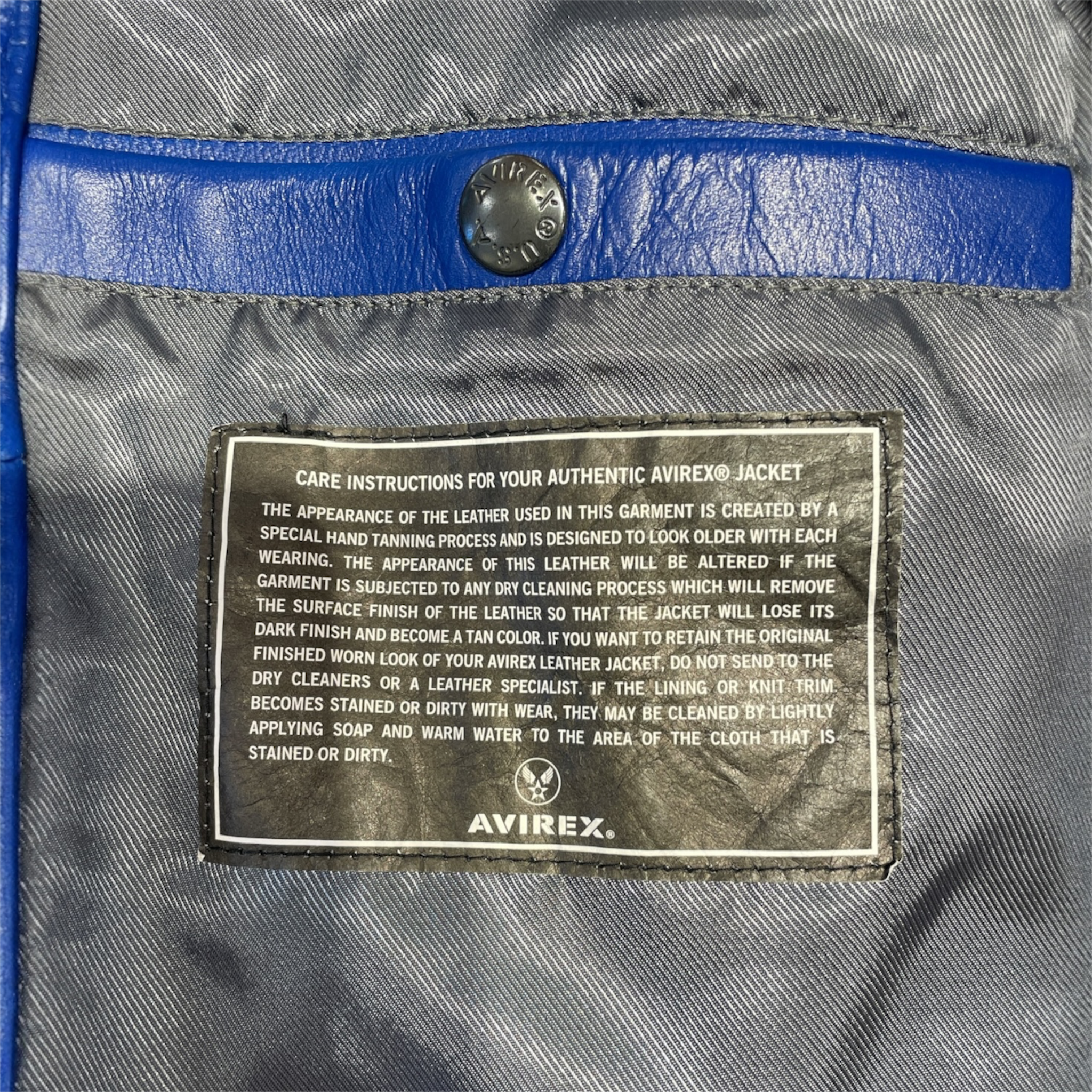AVIREX/Leather Jkt/S/Leather/BLU/ALL AMERICANS 1975 NY view 5