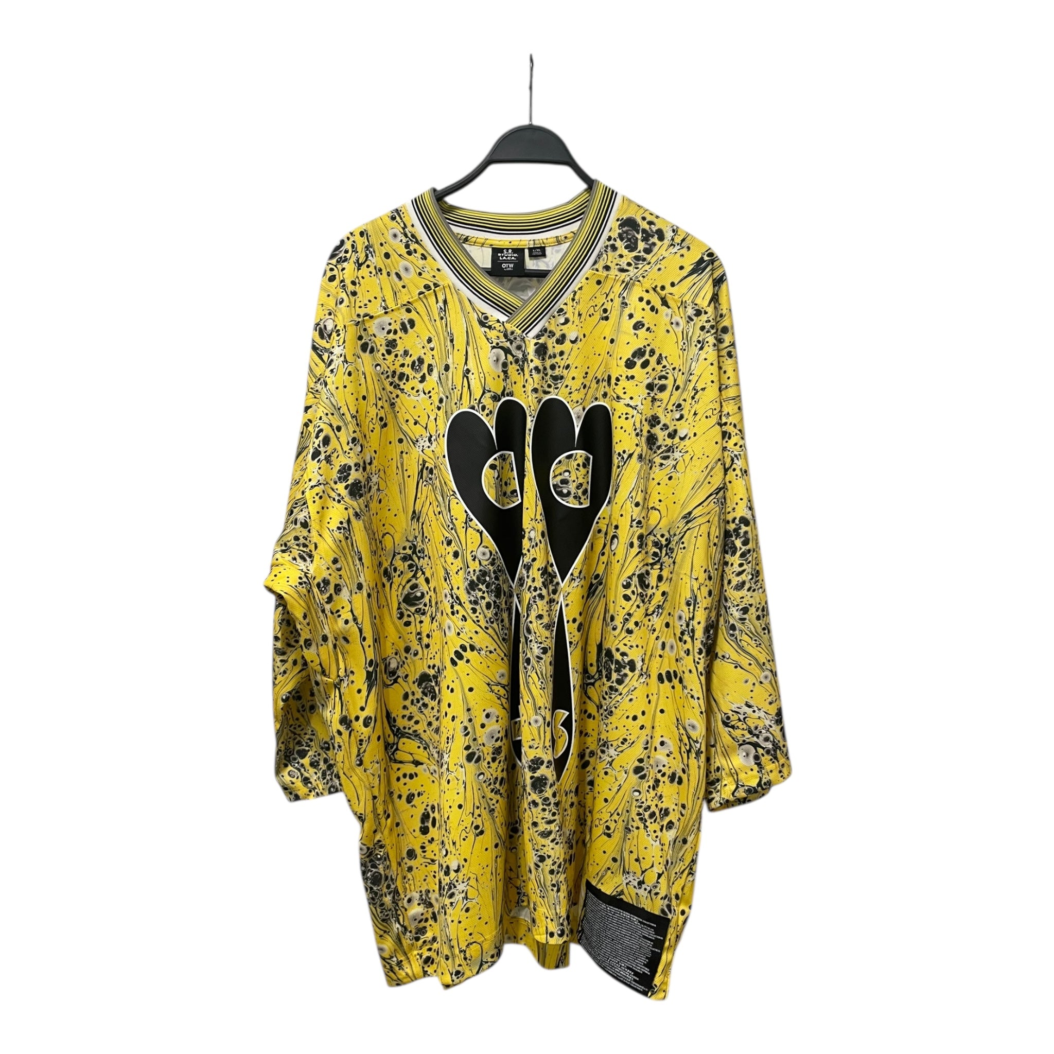 S.R. STUDIO. LA. CA/VANS/LS T-Shirt/L/Cotton/YEL/All Over Print/HOCKEY JERSEY view 1