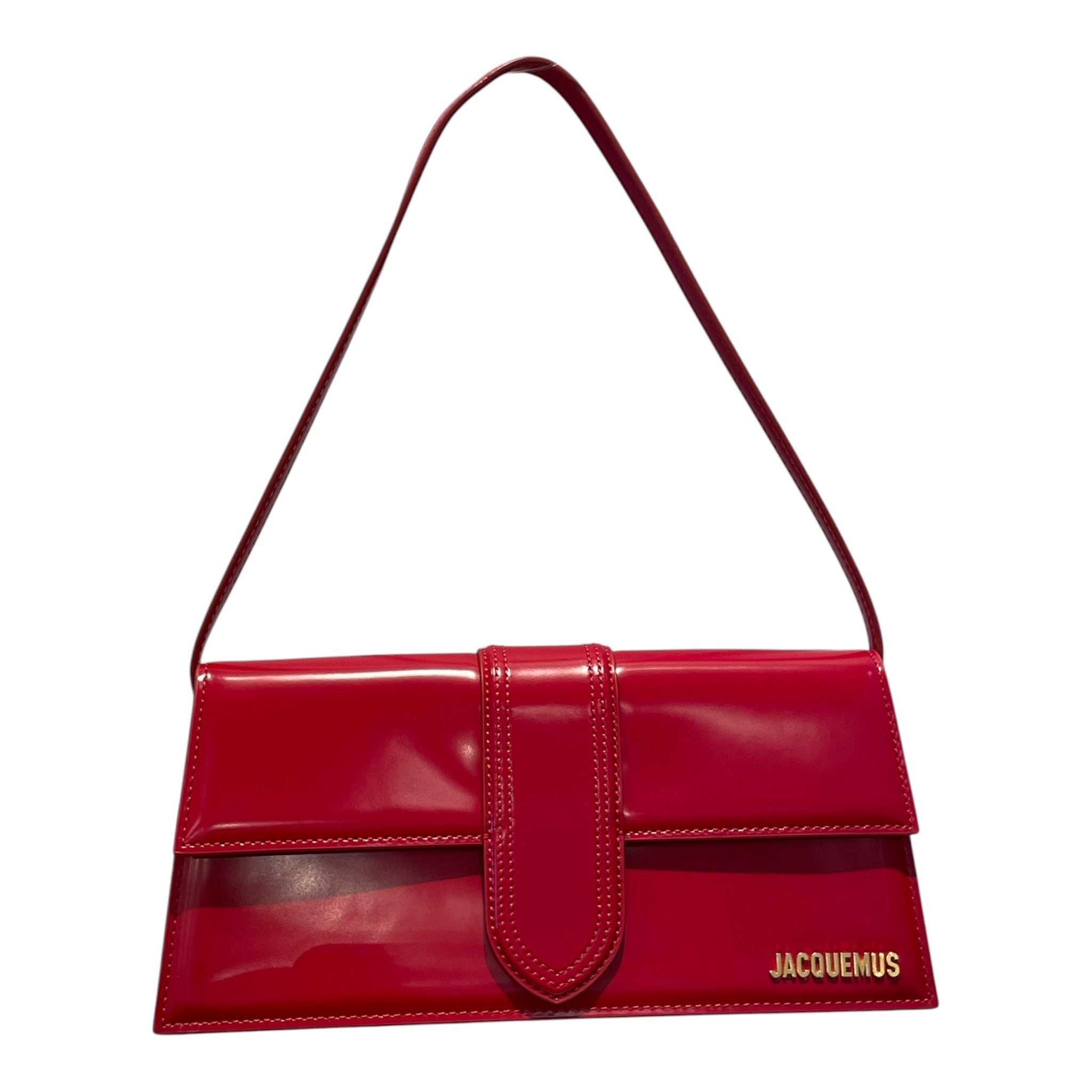 JACQUEMUS/Hand Bag/Leather/RED/Le Bambino Long view 1