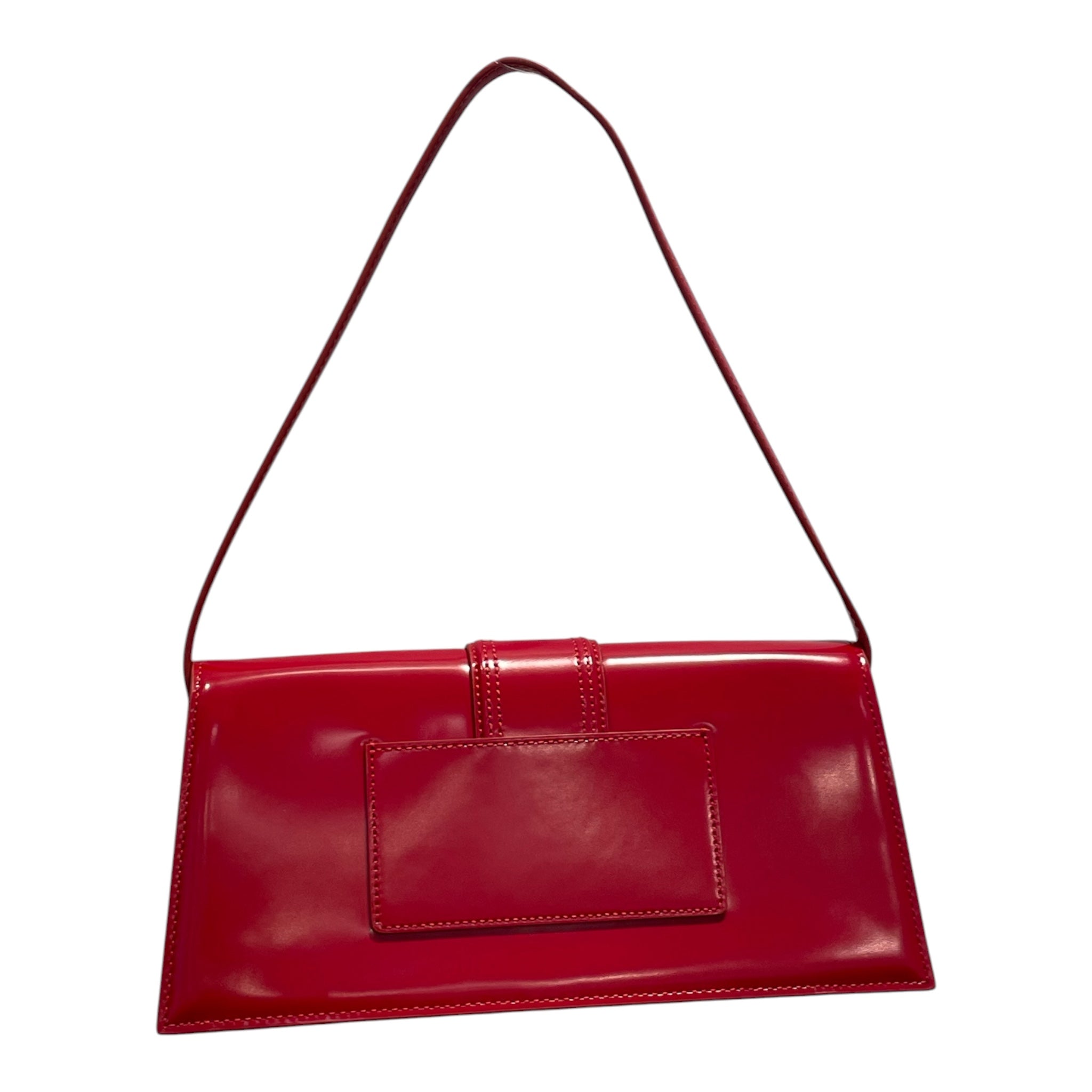JACQUEMUS/Hand Bag/Leather/RED/Le Bambino Long view 2