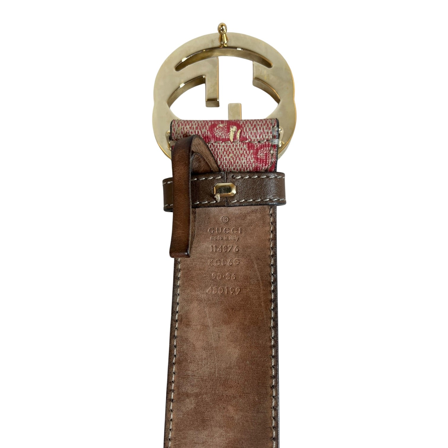 GUCCI/Belt/Monogram/RED/ view 4