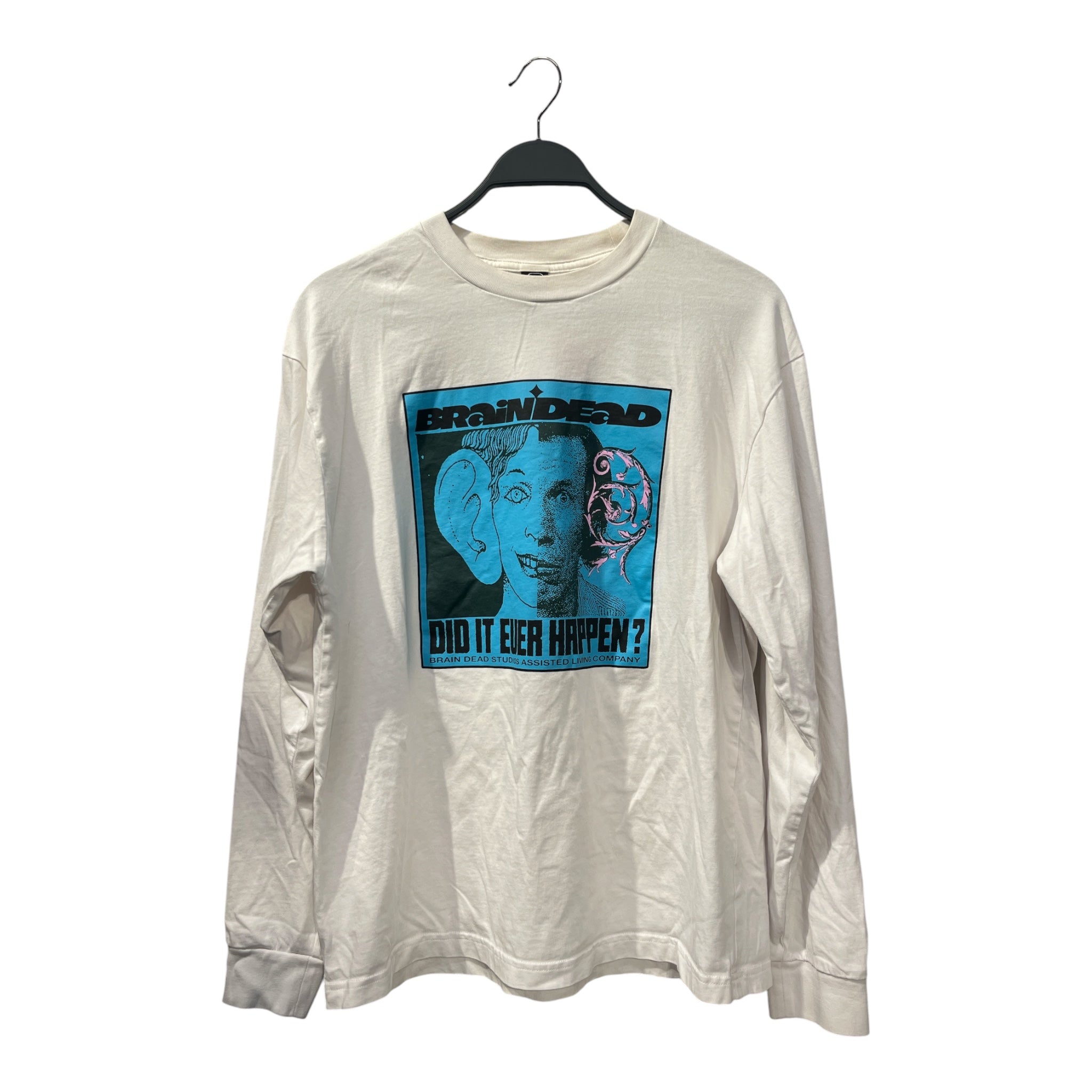 Brain Dead/T-Shirt/M/Cotton/WHT/BIGEAR view 1
