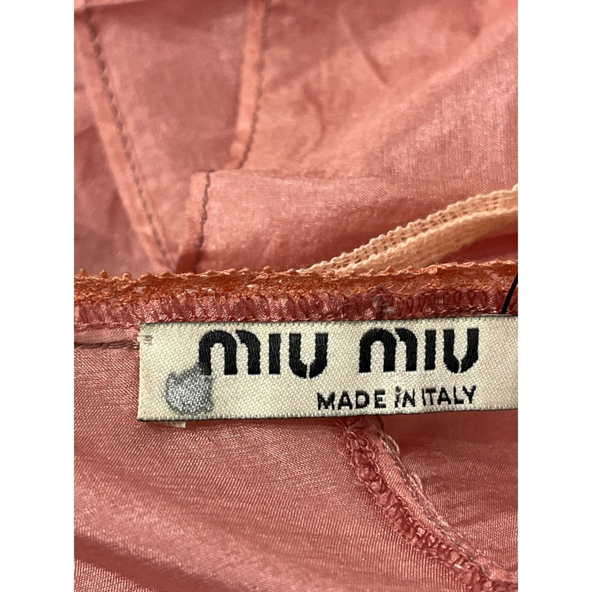 MIU MIU/Dress/40/Silk/PNK/SAMPLE DRESS PETUNIA view 3