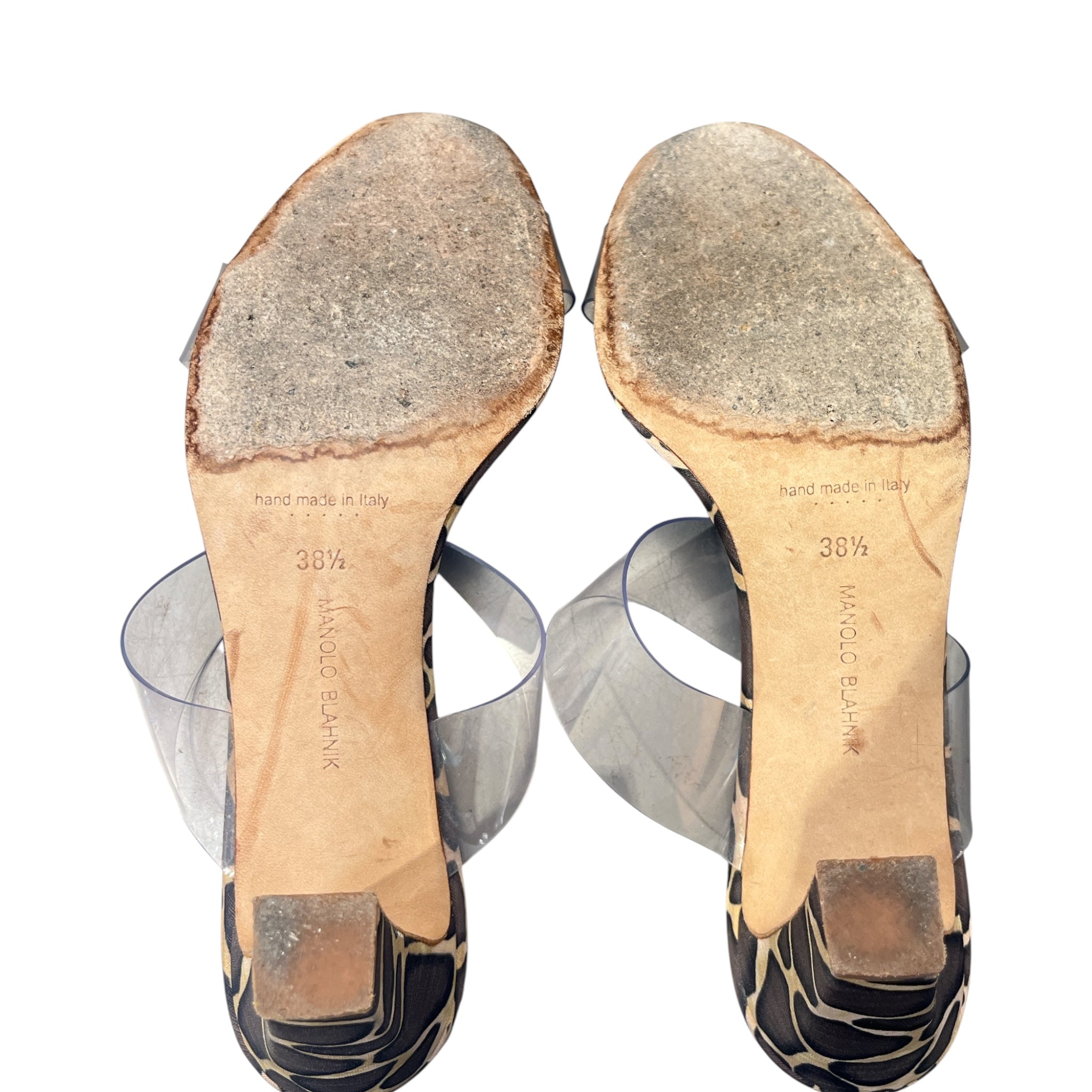 MANOLO BLAHNIK/Heels/EU 38.5/Animal Pattern/BRW/GIRAFFEPRINT view 3