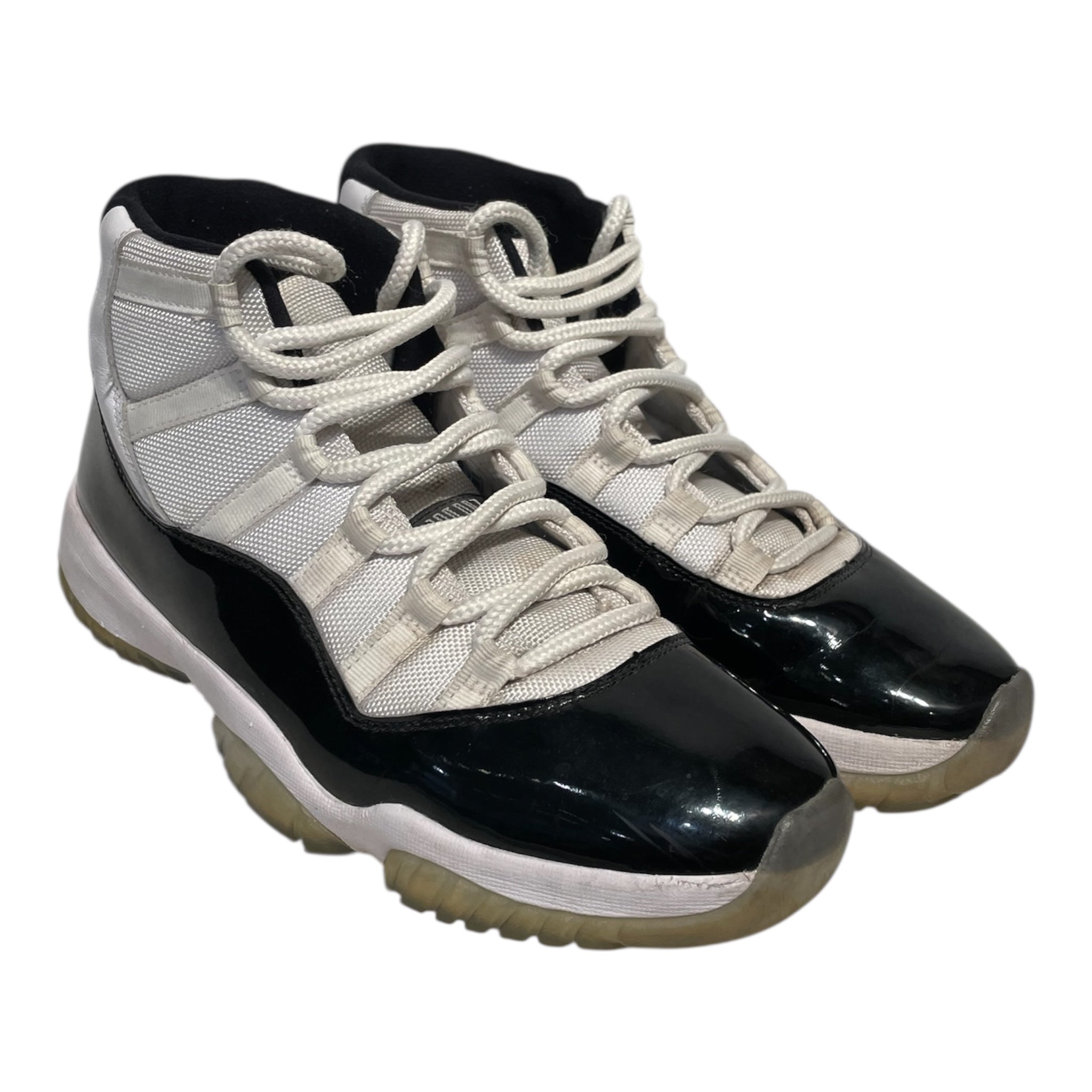 NIKE/AIR JORDAN 11 RETRO/Hi-Sneakers/US 9.5/Polyester/WHT/378037-100 view 1