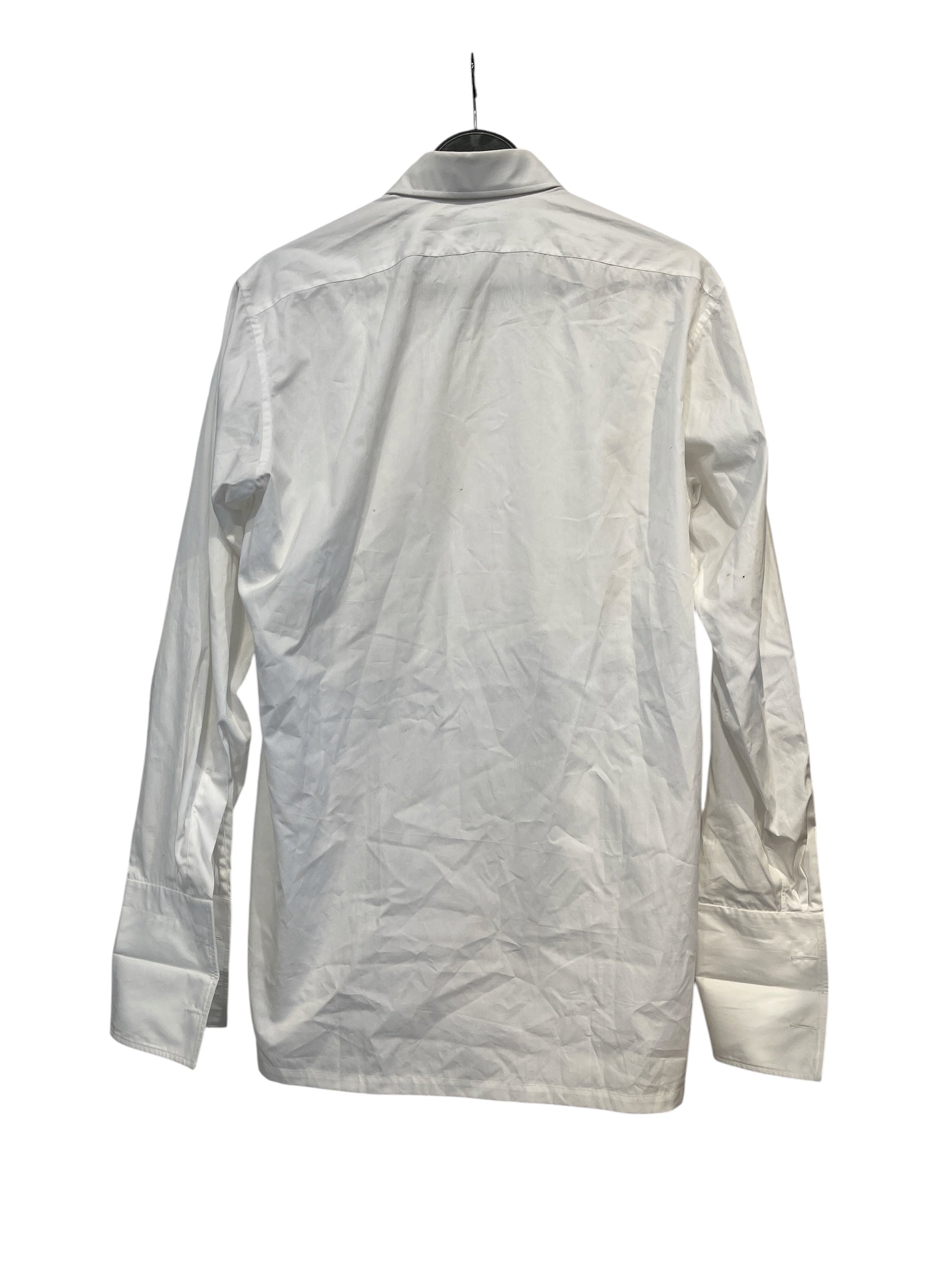 Charvet/LS Shirt/39/WHT/pleated button up view 2