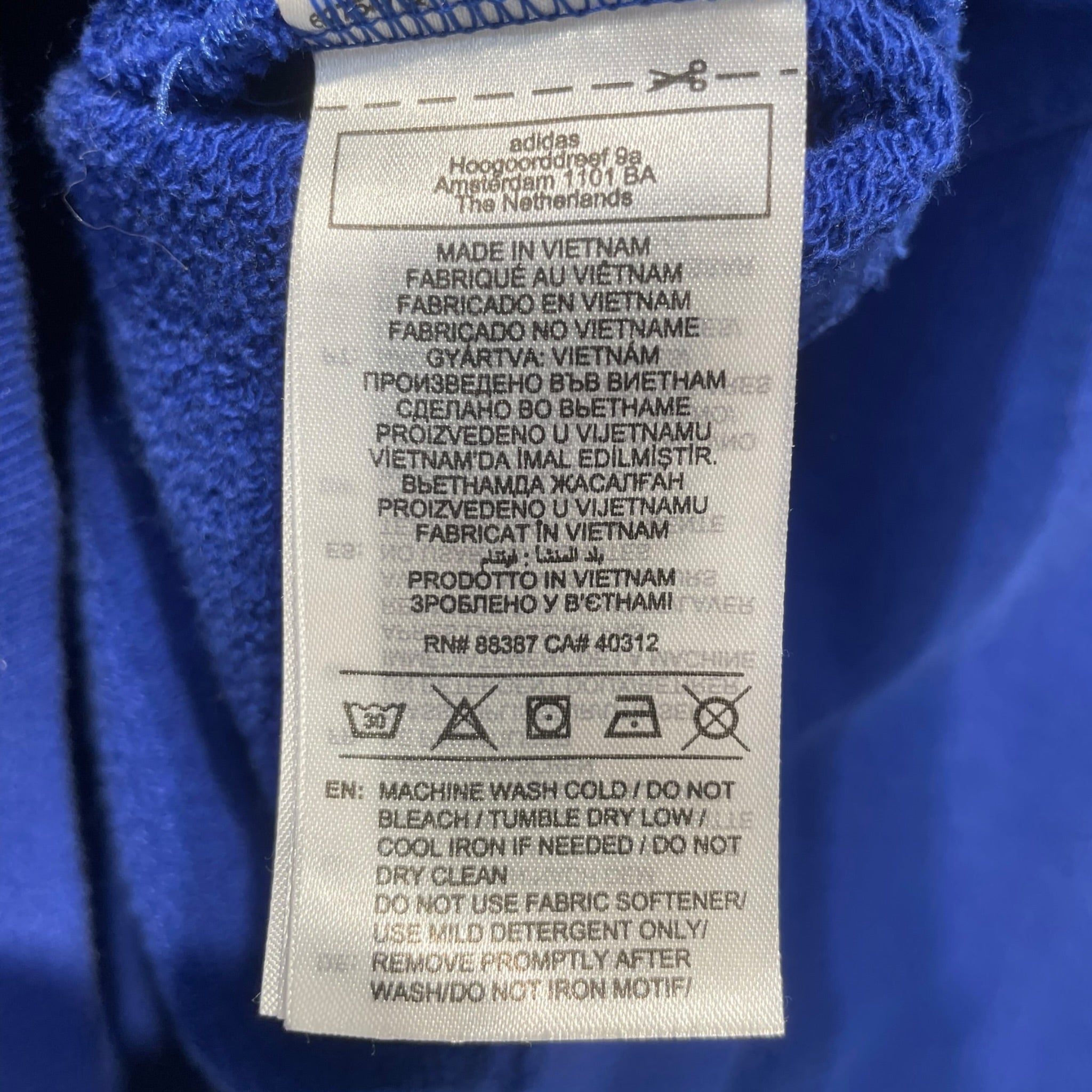 adidas/Sweatshirt/XS/Cotton/BLU/LOS ANGELES WILLY CHAVARRIA view 4