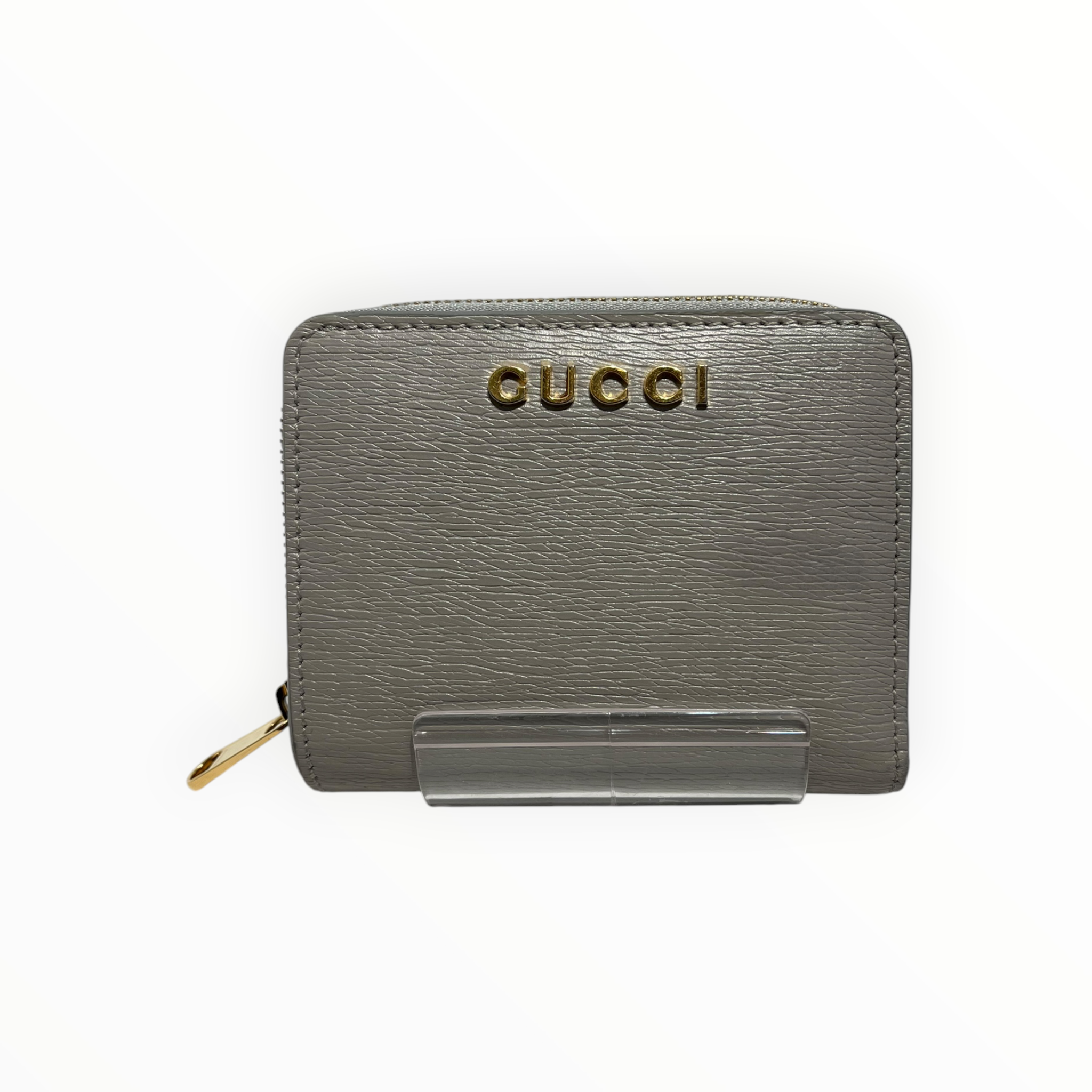 GUCCI/Bifold Wallet/Leather/GRY/L's/ view 1