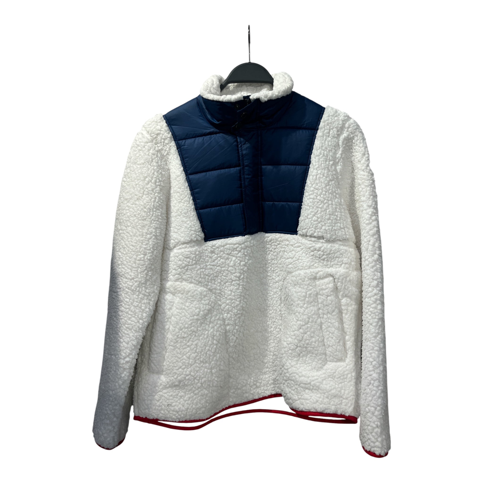SPYDER/Fleece Jkt/M/Polyester/WHT/QUARTER ZIP view 1