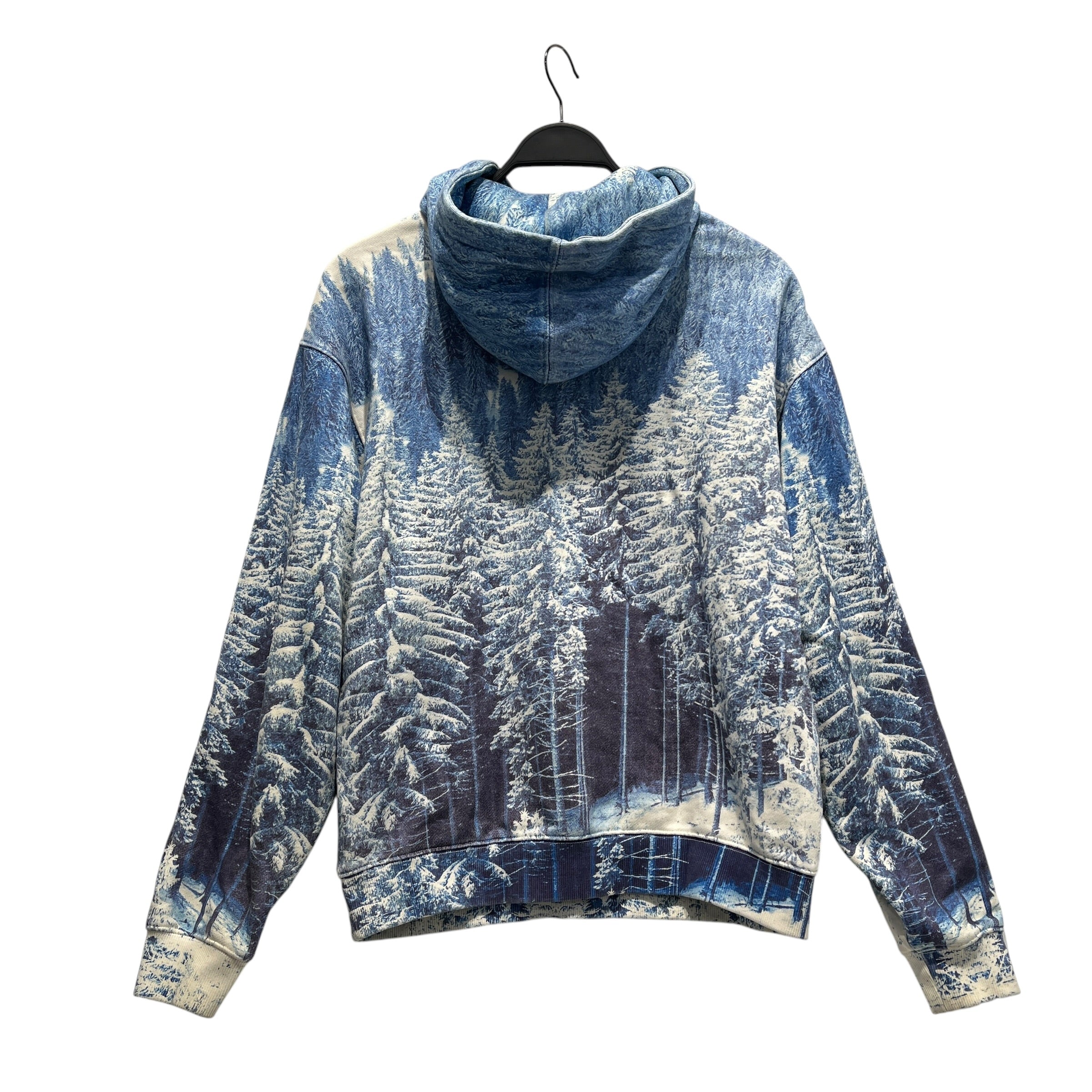 KITH/Hoodie/S/All Over Print/Cotton/WHT/Pullover/Winter Forest Hoodie BLU/WHT view 2