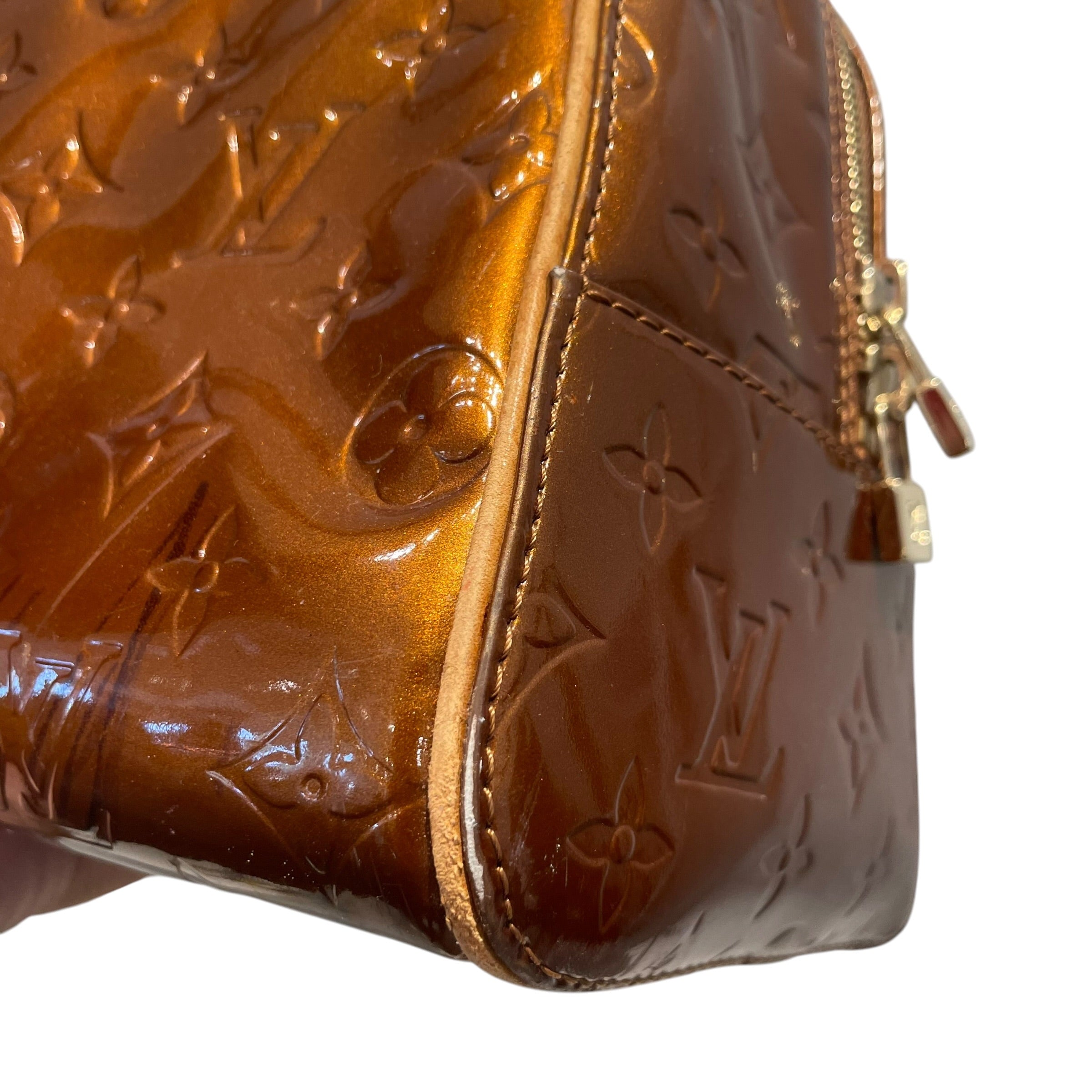 LOUIS VUITTON/Hand Bag/Leather/BRW/LV Vernis Tompkins Square view 7