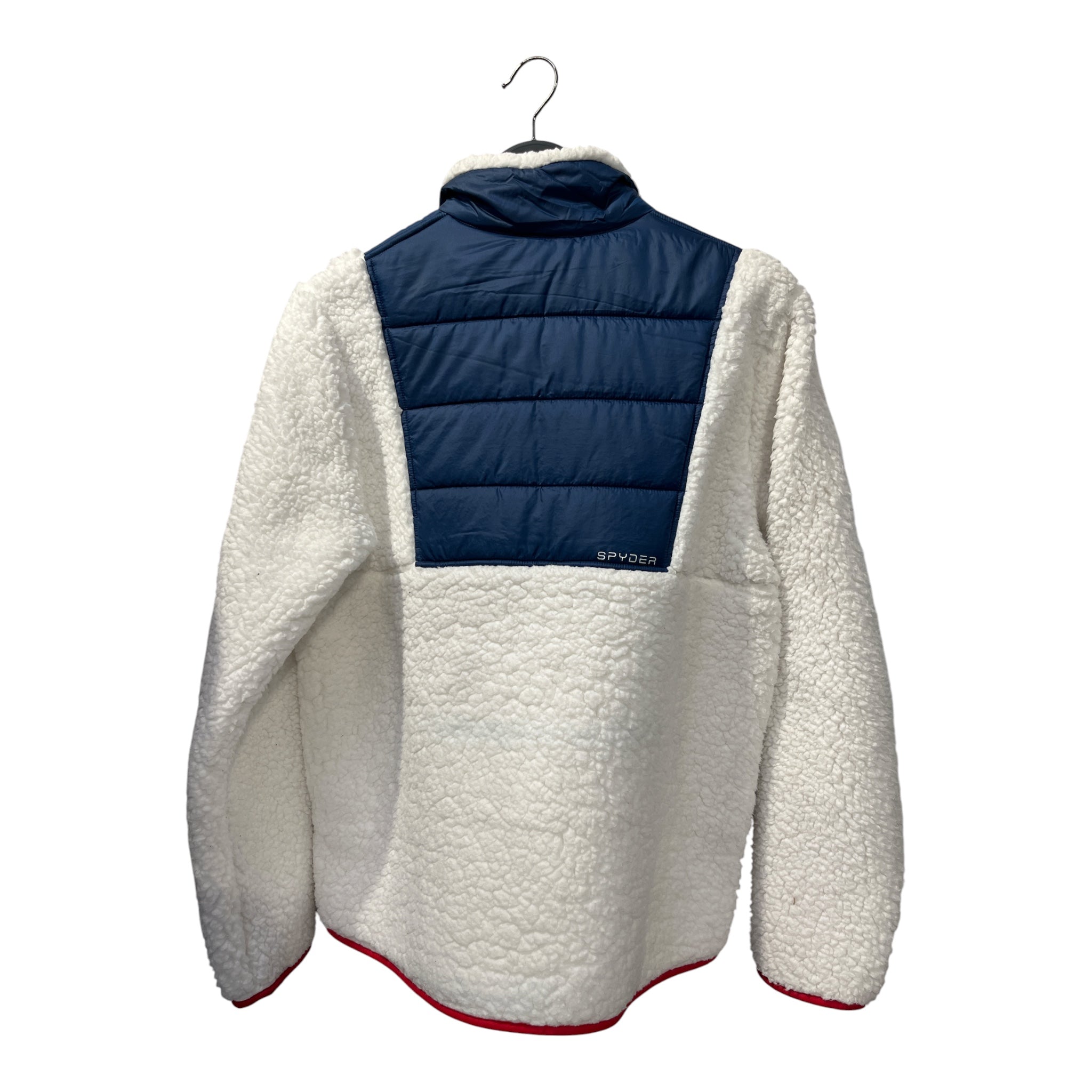 SPYDER/Fleece Jkt/M/Polyester/WHT/QUARTER ZIP view 2