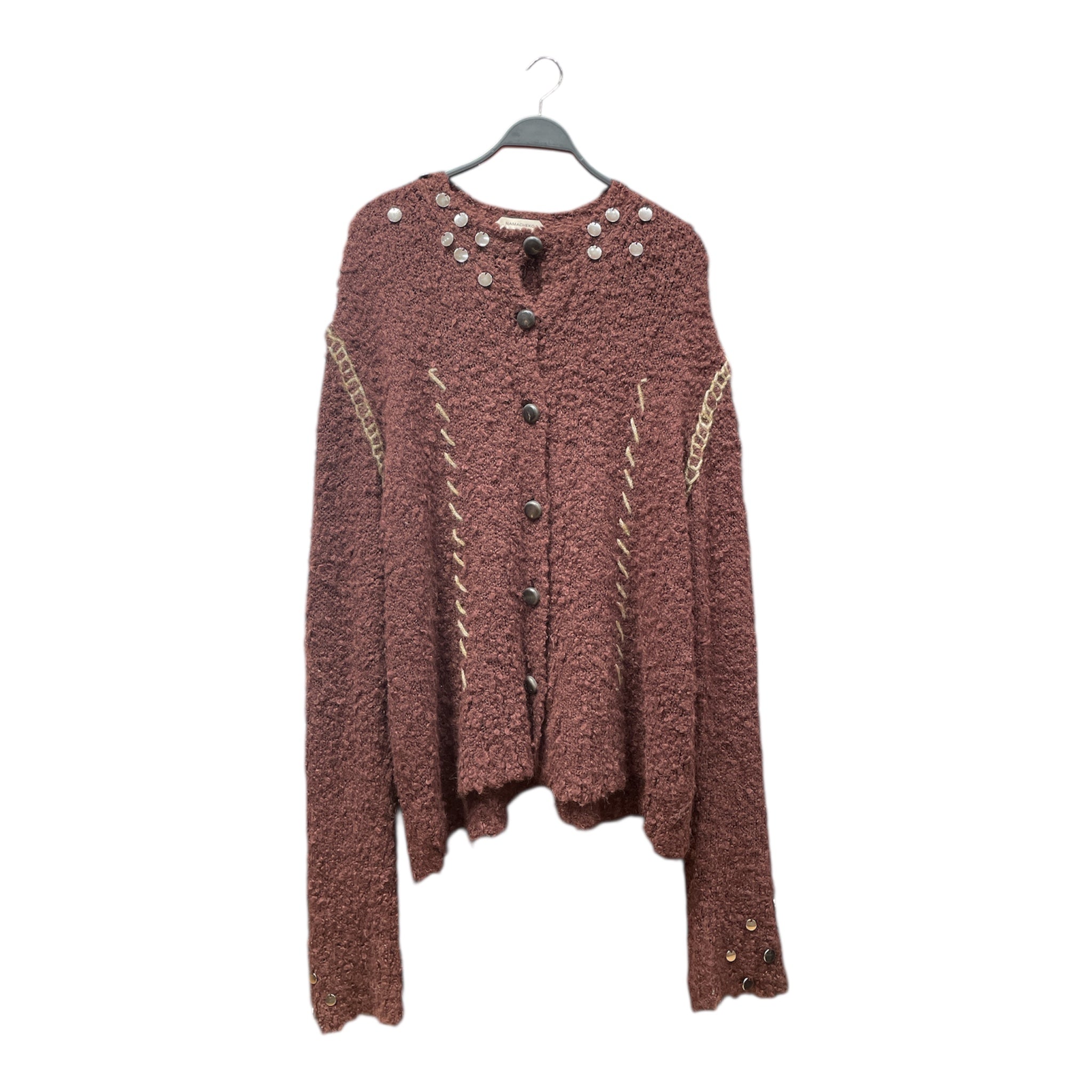 NAMACHEKO/Cardigan/XL/Wool/BRW/Hankford view 1