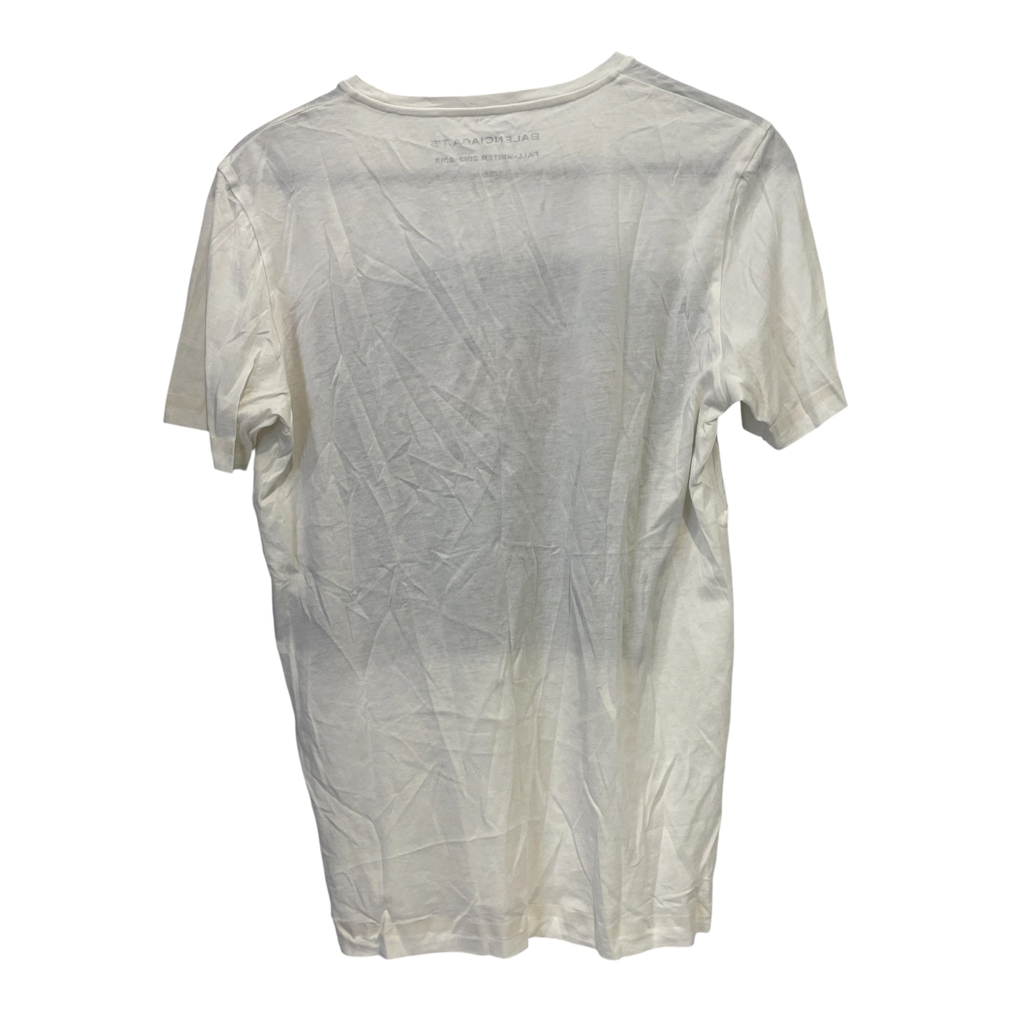 BALENCIAGA/T-Shirt/M/Cotton/WHT/Blue/Orange B view 2