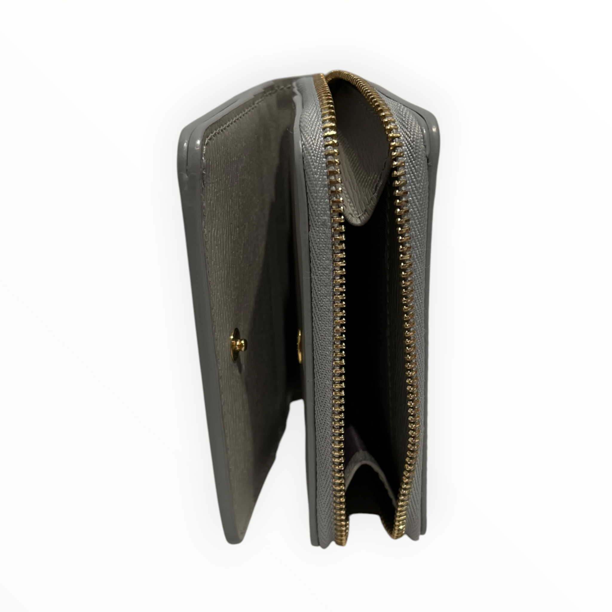 GUCCI/Bifold Wallet/Leather/GRY/L's/ view 4