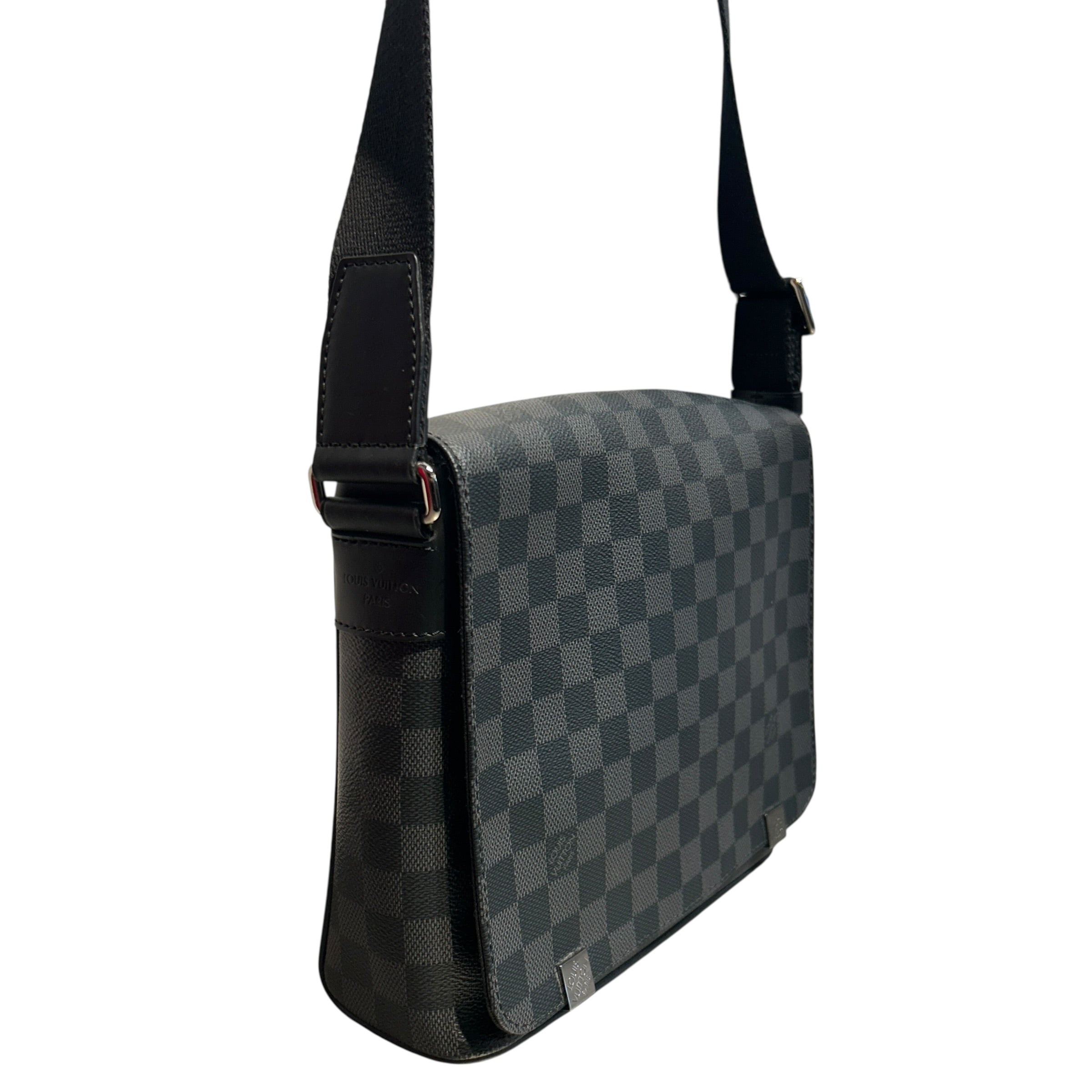 LOUIS VUITTON/Cross Body Bag/Gingham Check/BLK/Damier Graphite District PM view 6