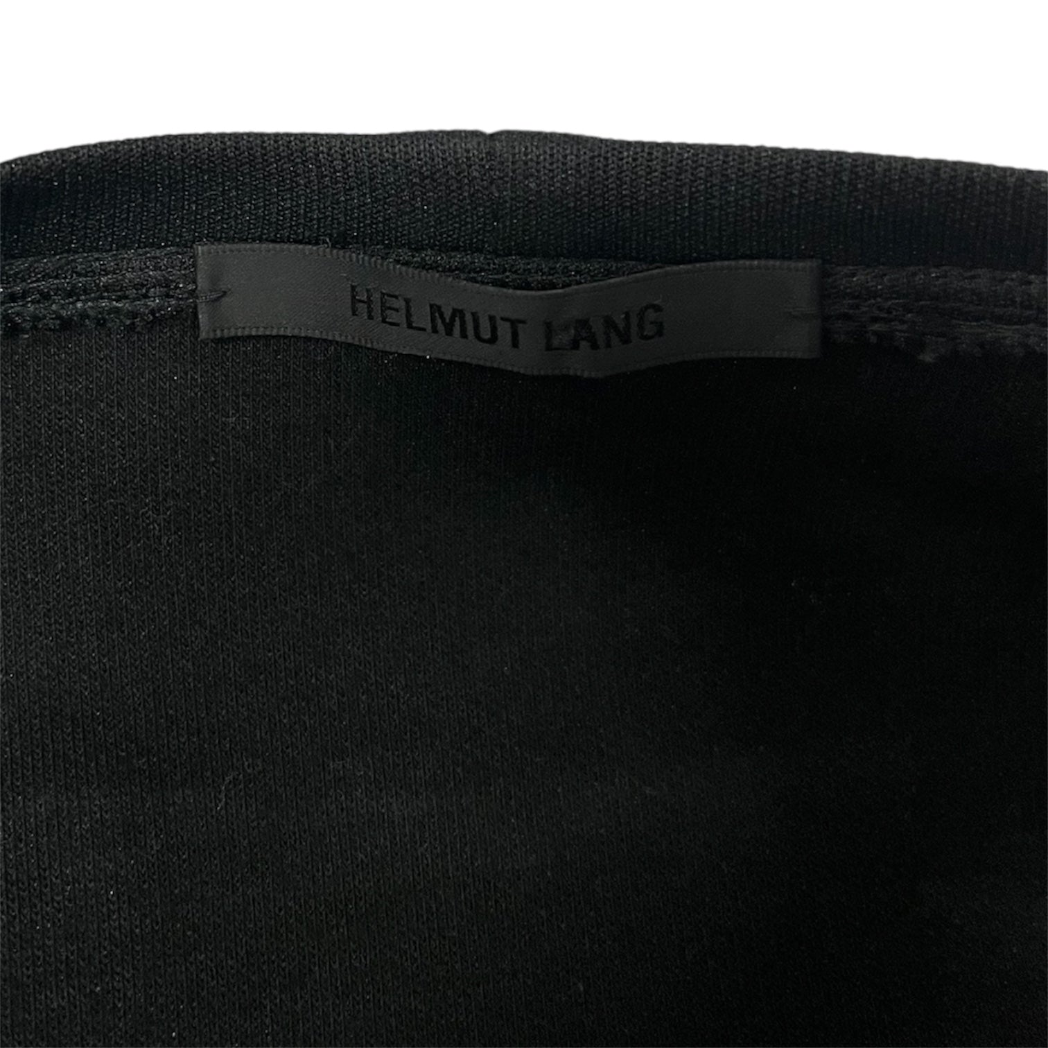 Helmut Lang/Sweatshirt/Polyester/BLK/ZIP NECKLINE/DETACH HEM view 3