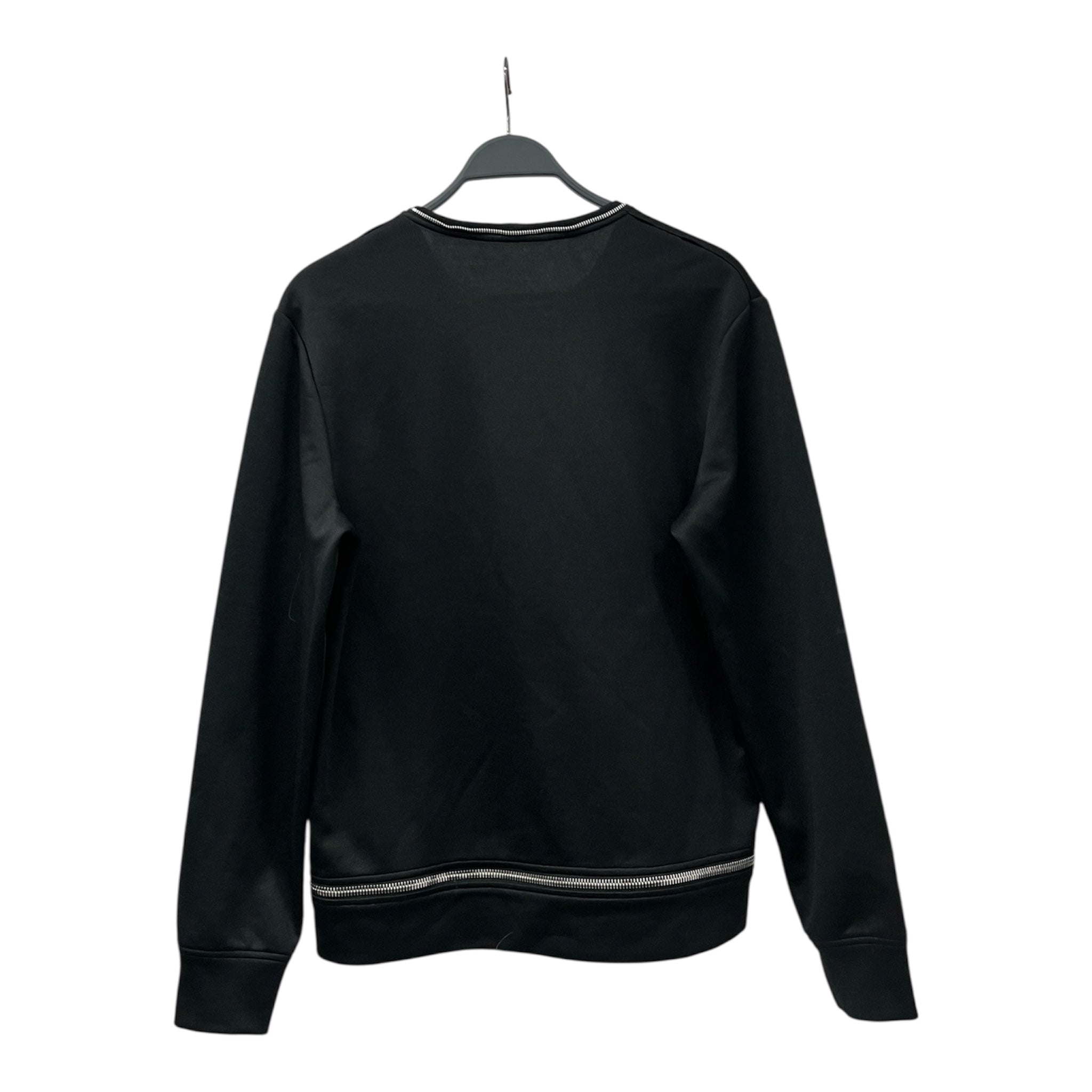 Helmut Lang/Sweatshirt/Polyester/BLK/ZIP NECKLINE/DETACH HEM view 2