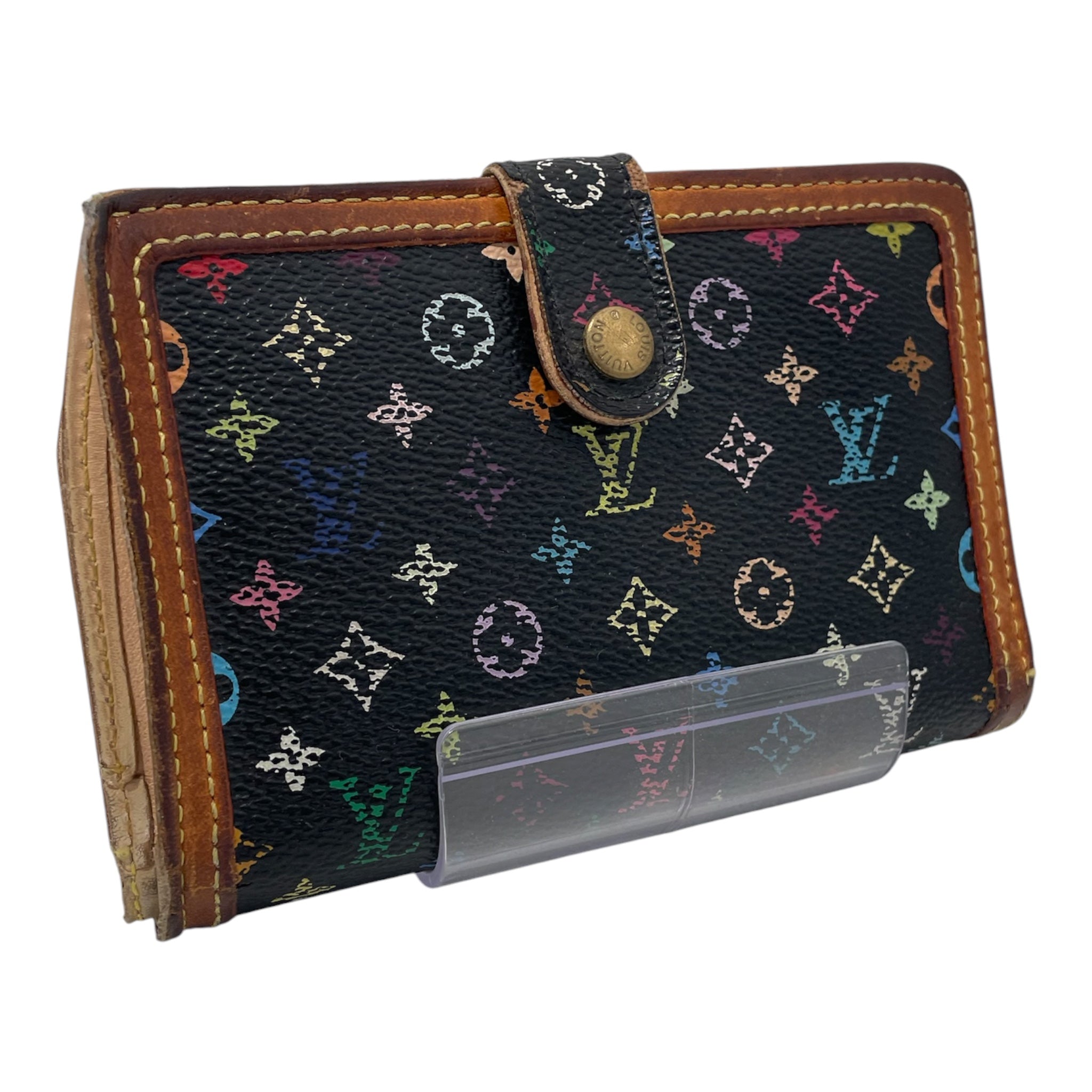 LOUIS VUITTON/Wallet/Monogram/Leather/BLK/PORTEFEUILLE VIENNOIS MLT LOGO view 1