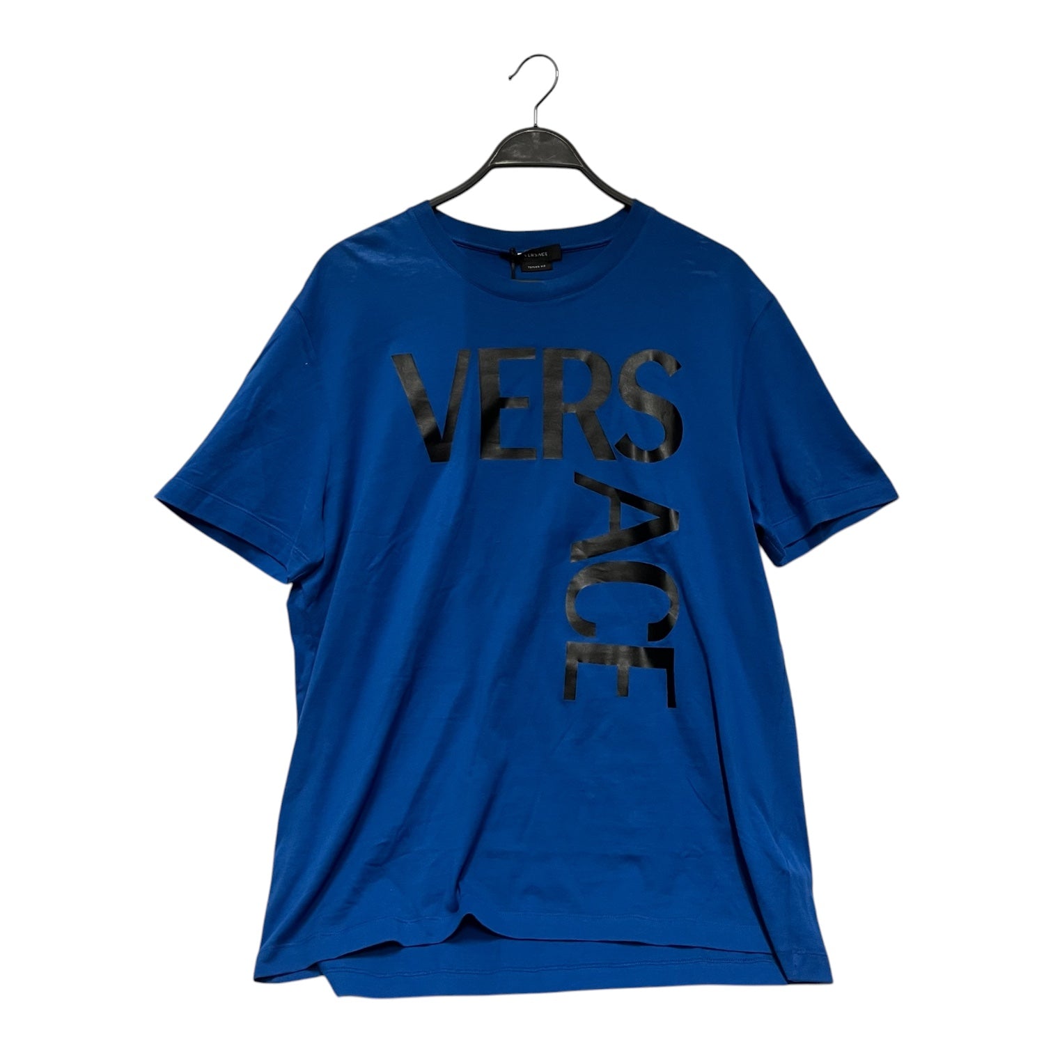 VERSACE/T-Shirt/XXL/Cotton/BLU/Graphic/sideways logo wTAGS view 1