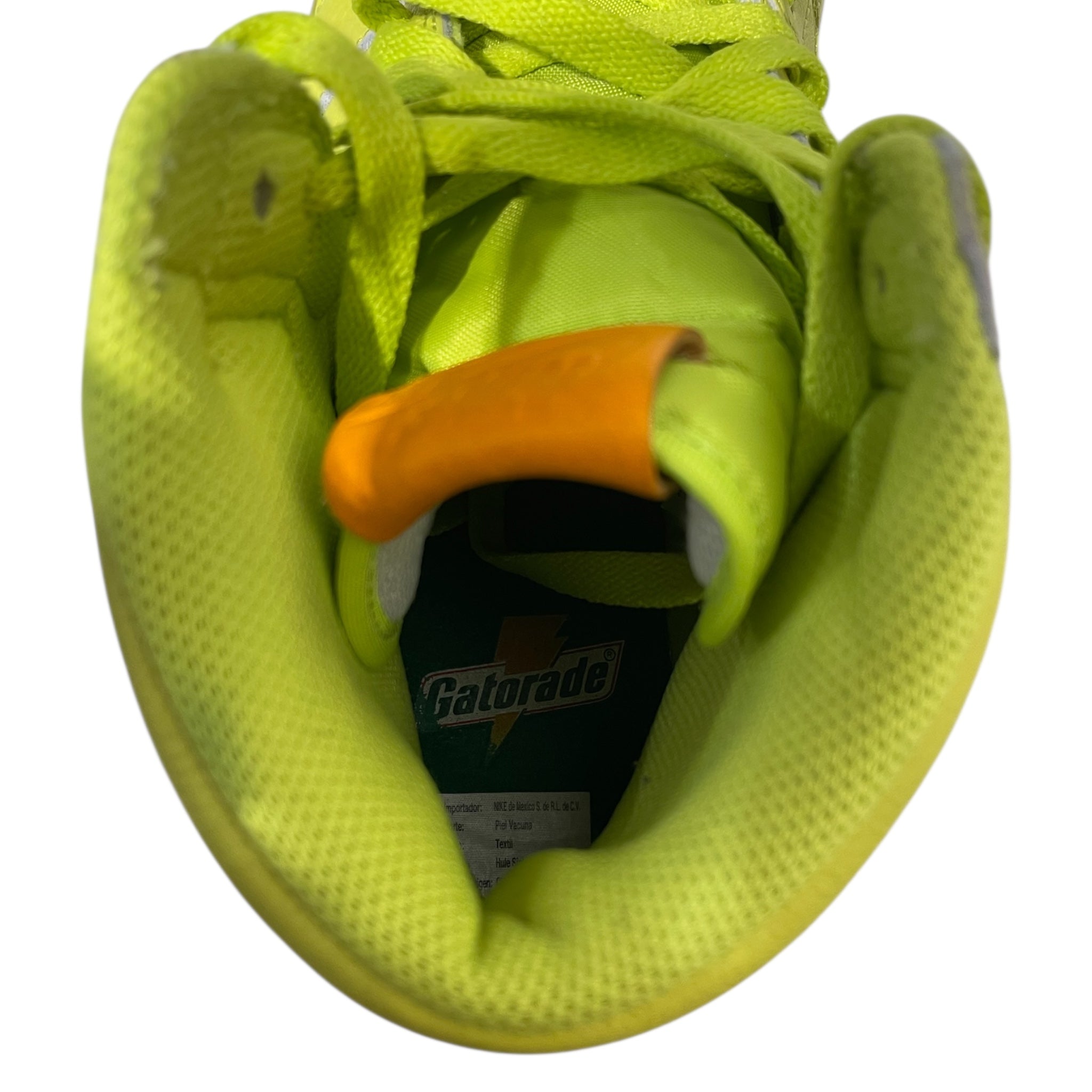NIKE/Hi-Sneakers/US 8.5/Leather/GRN/NEON YELLOW HIGH TOP JORDAN view 3